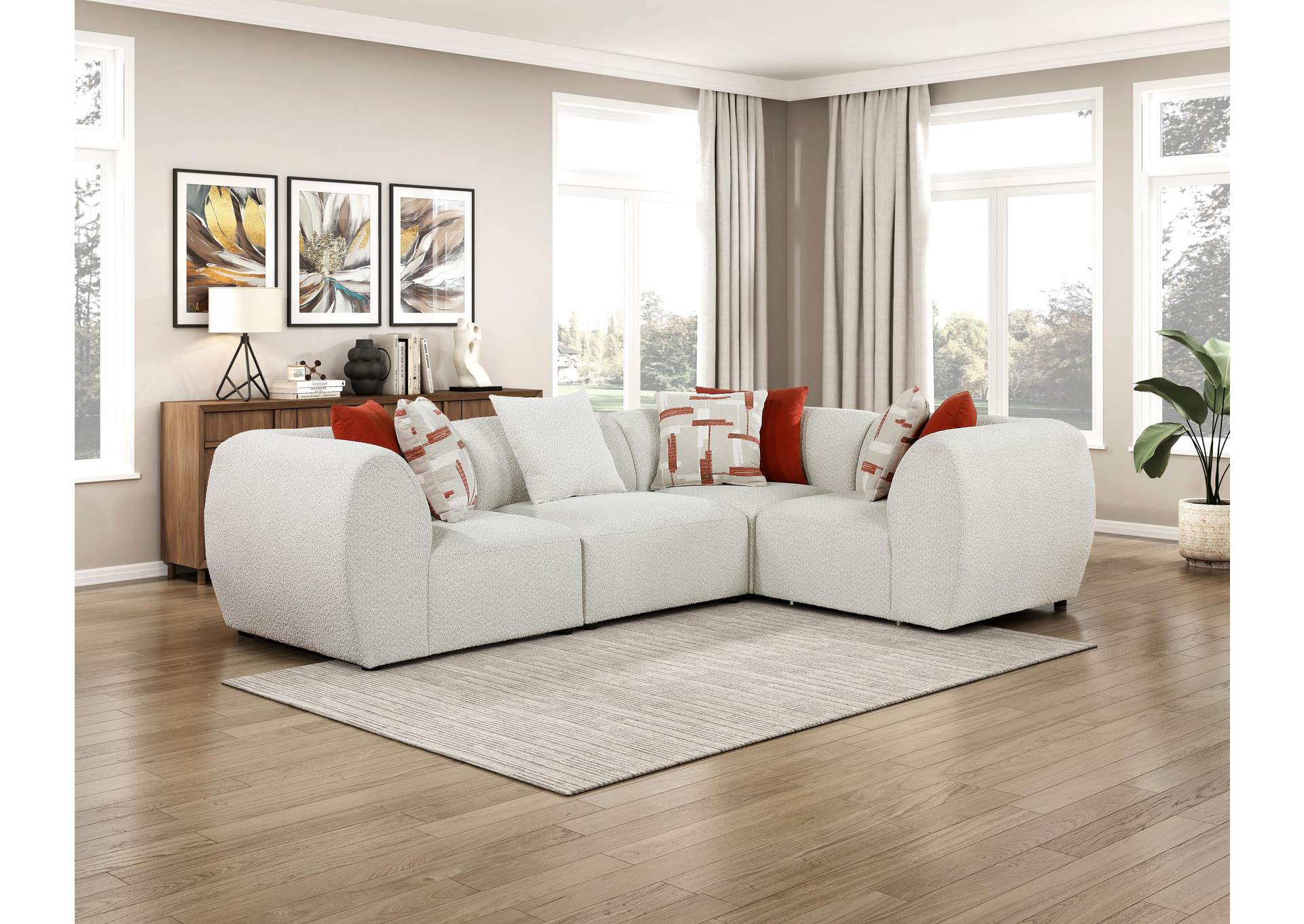 Franz 4-Piece Modular Sectional image 10