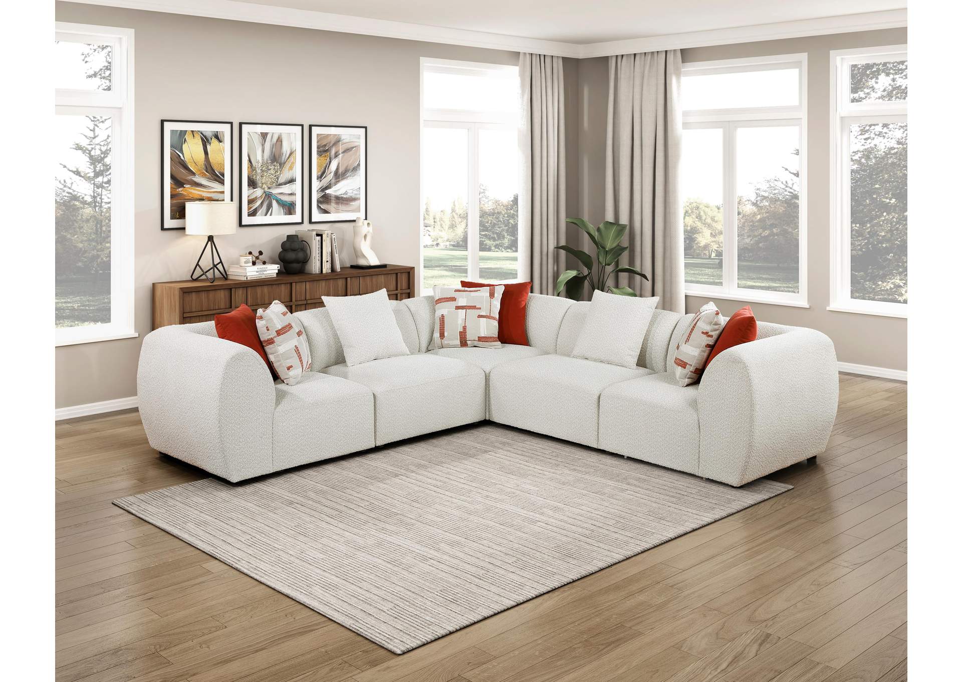 Franz 5-Piece Modular Sectional image 10