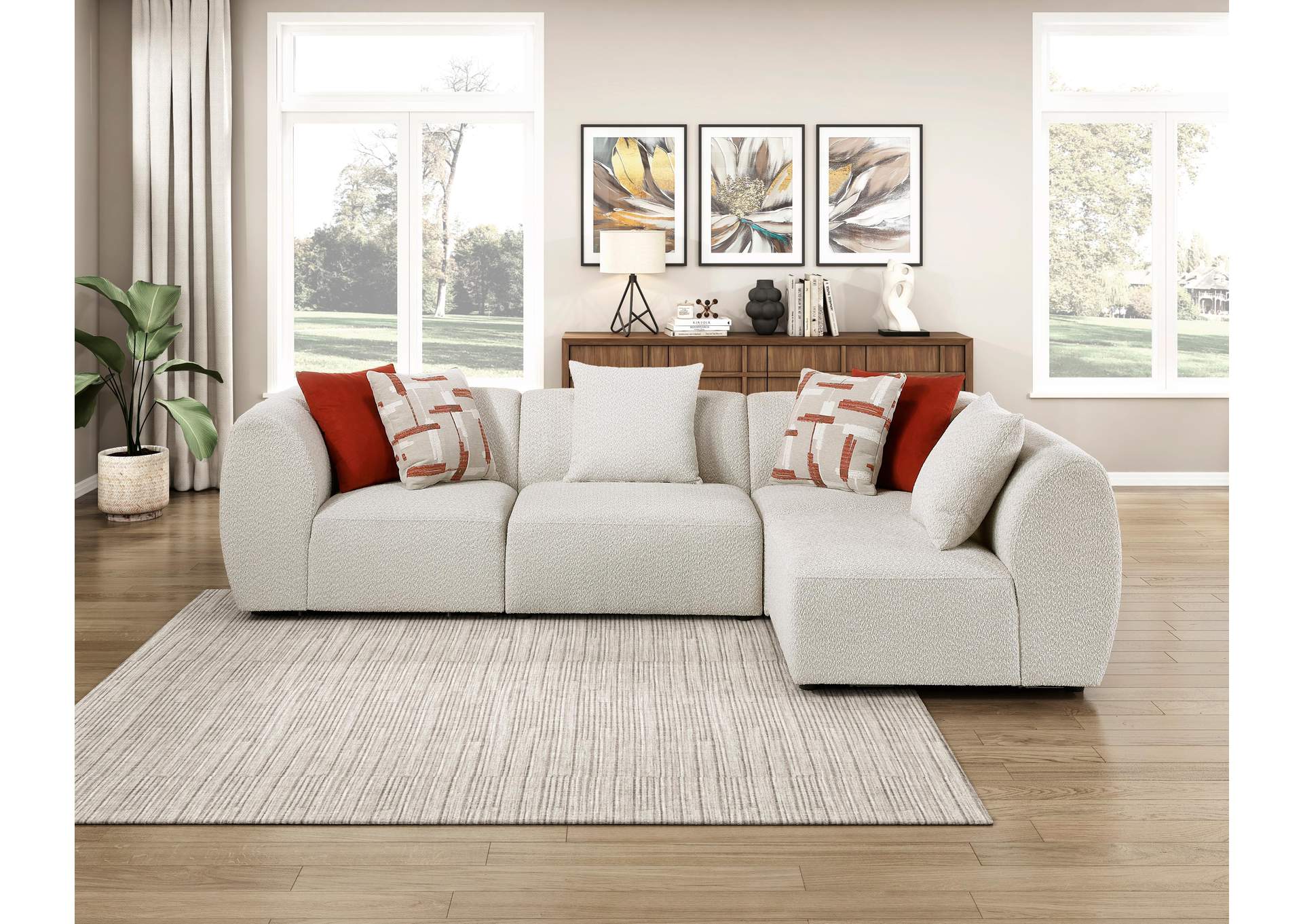 Franz 4-Piece Modular Sectional image 9