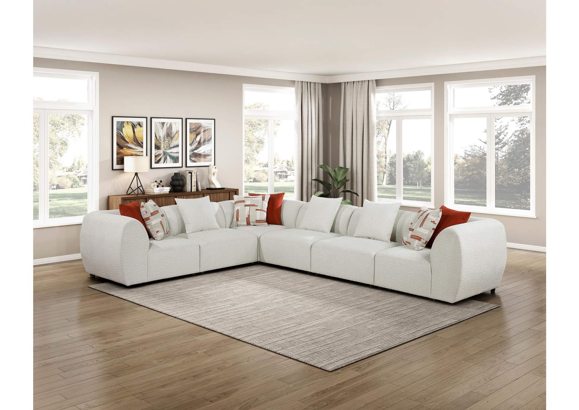 Franz 6-Piece Modular Sectional image 9