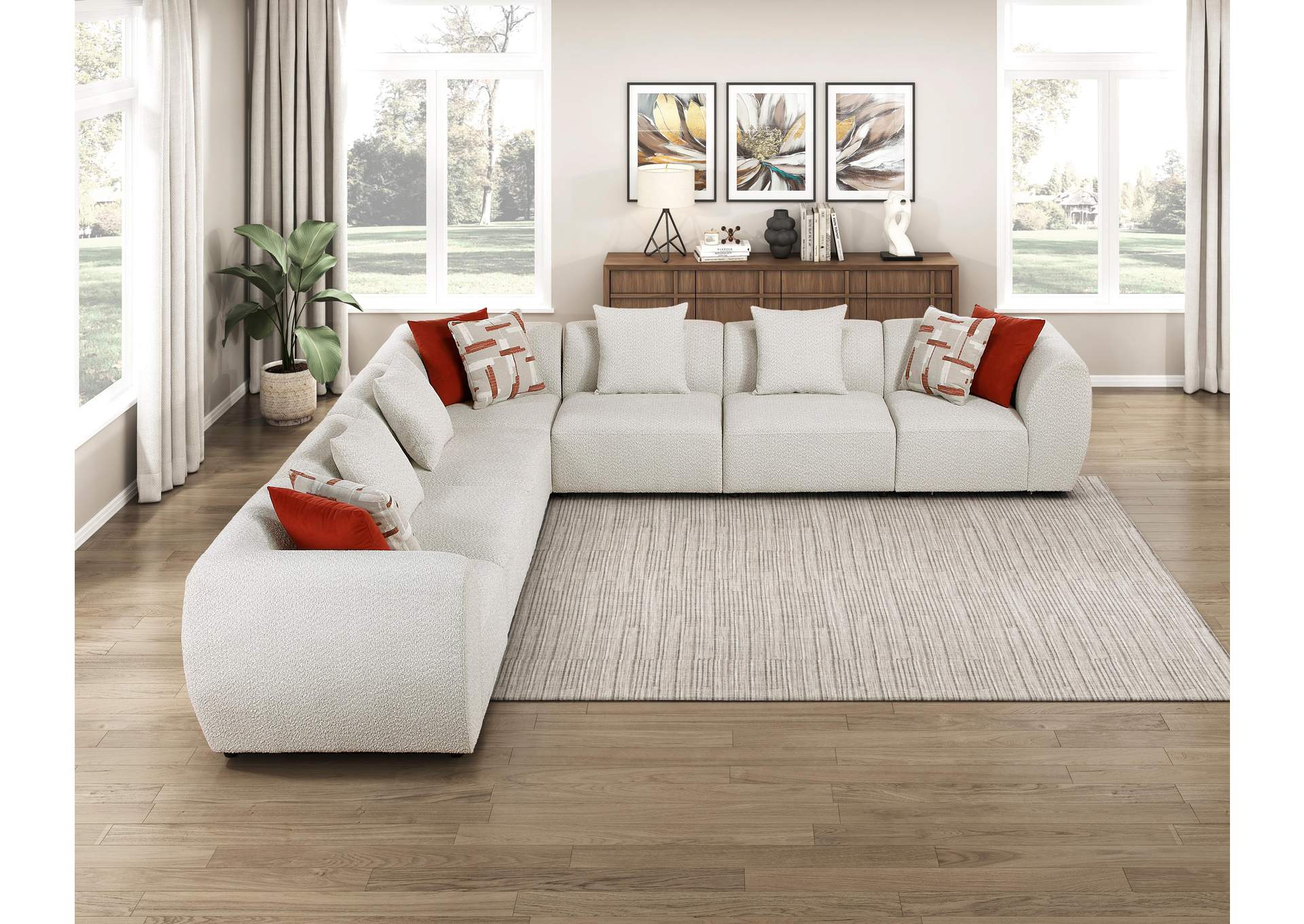 Franz 7-Piece Modular Sectional image 9