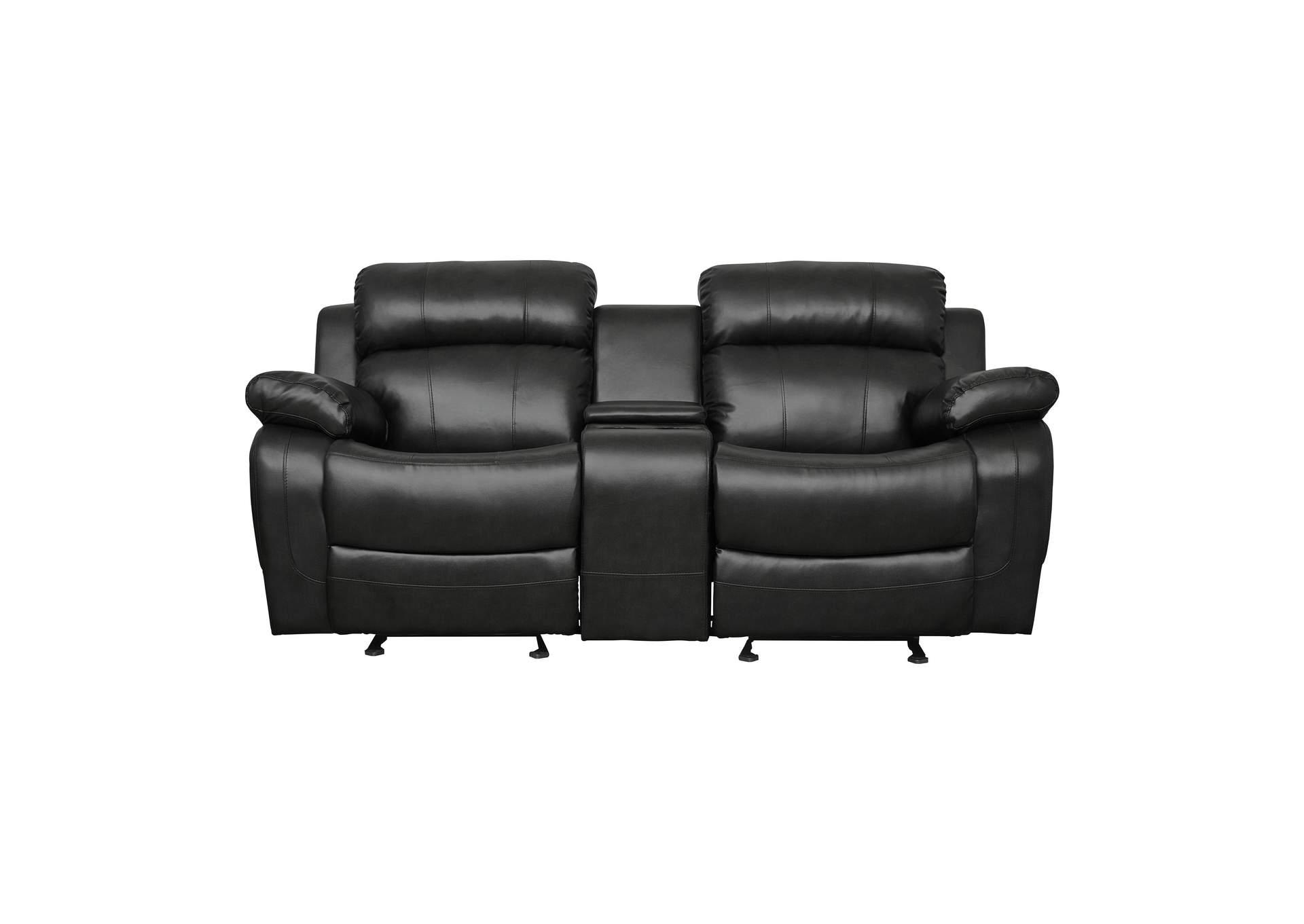 Marille Double Glider Reclining Love Seat with Center Console image 1