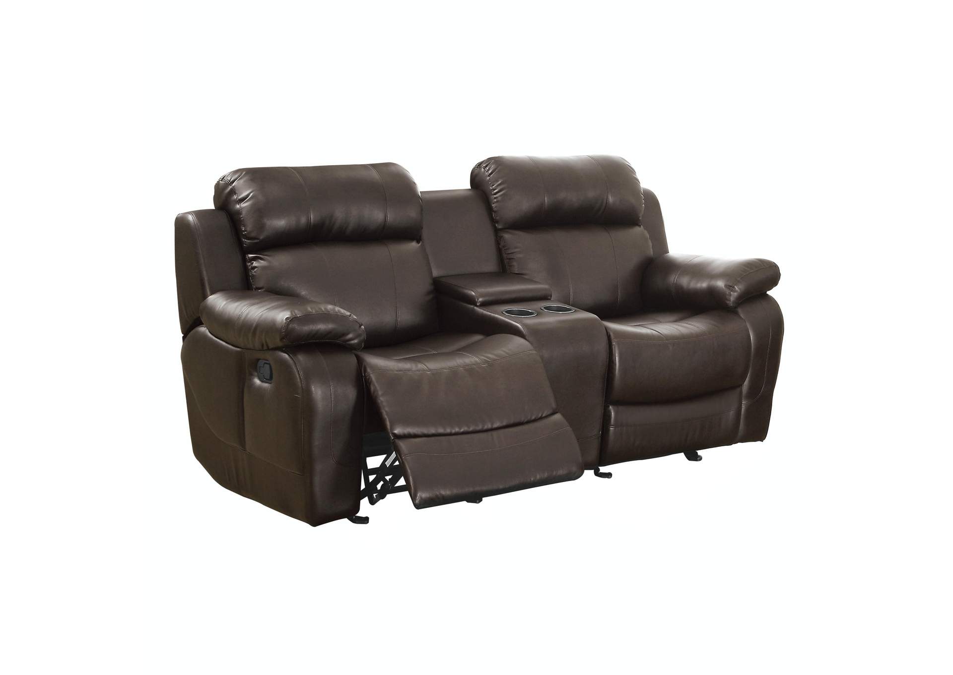 Marille Double Glider Reclining Love Seat with Center Console image 4
