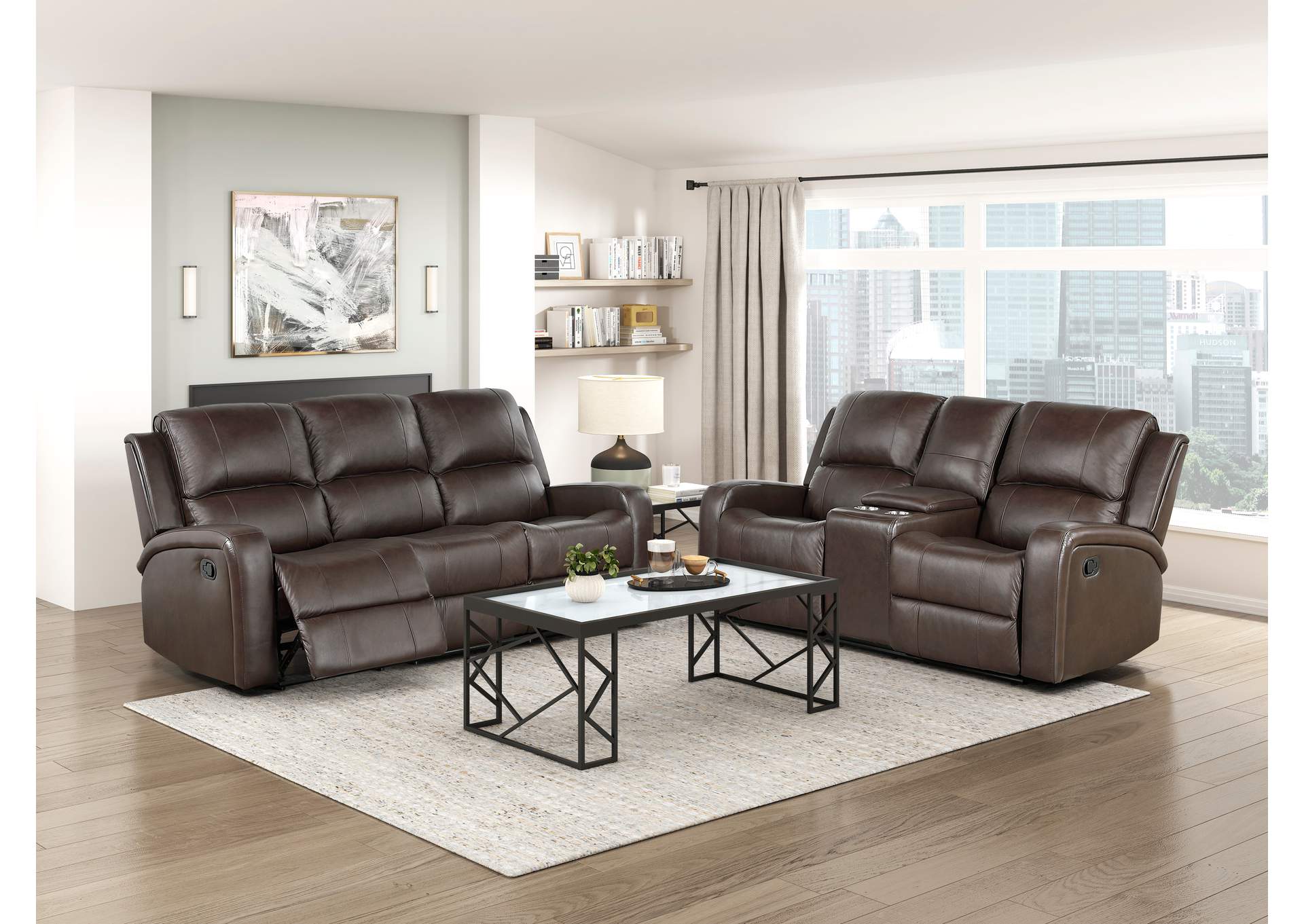 Double Reclining Love Seat with Center Console image 6