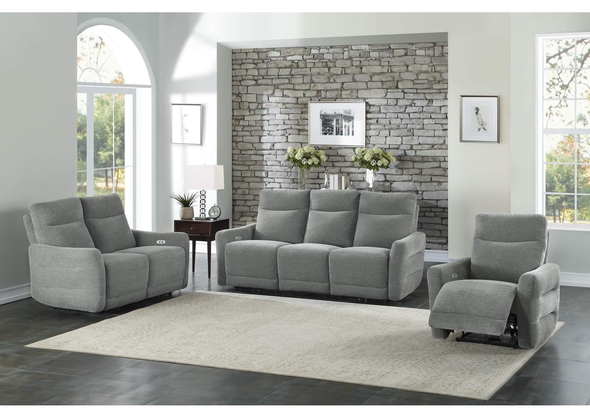 Edition Power Lay Flat Reclining Chair with Power Headrest and USB Port