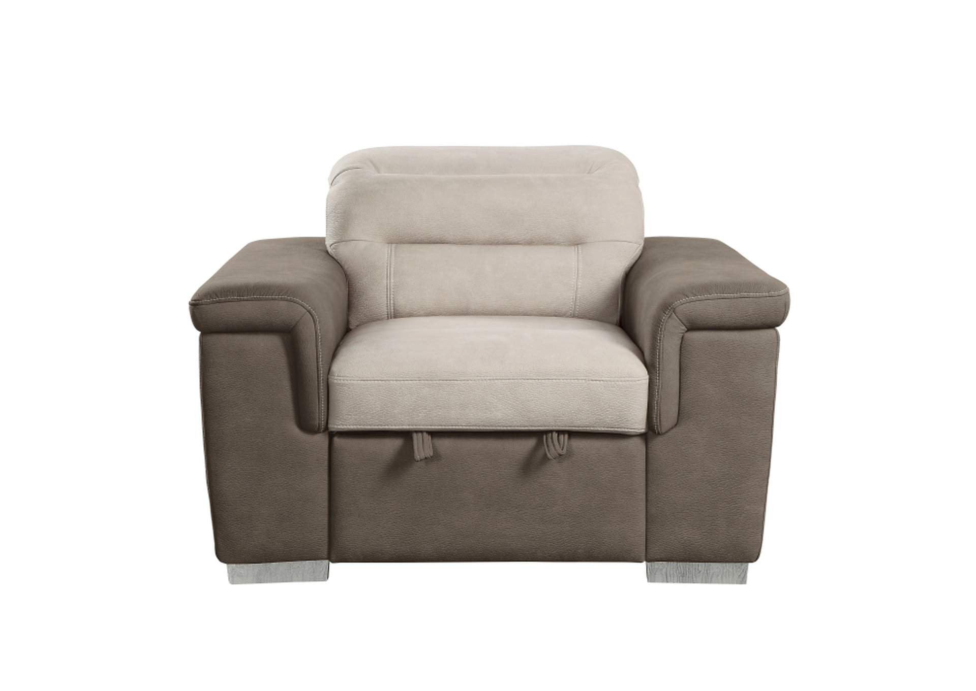 Alfio Chair with Pull-out Ottoman image 1