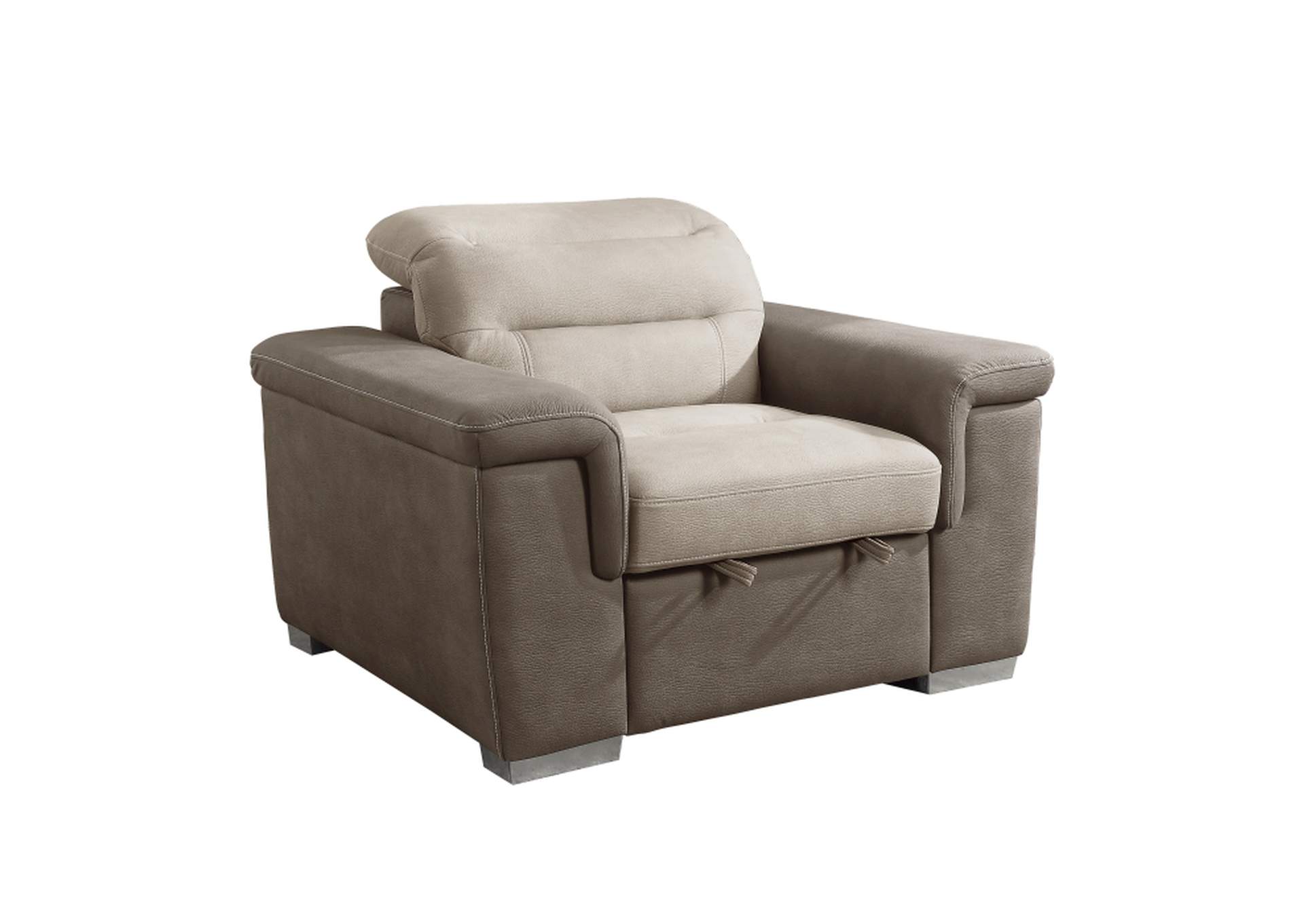 Alfio Chair with Pull-out Ottoman image 3