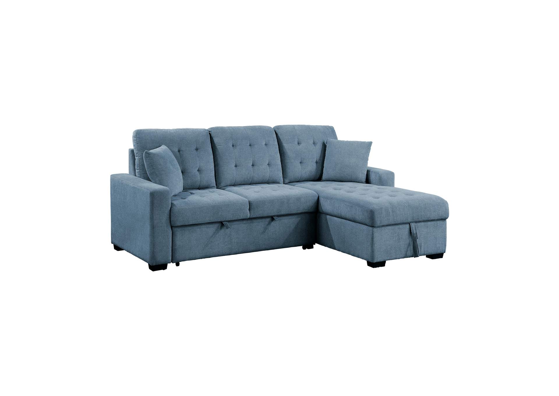 Waitsfield 2-Piece Sectional with Right Chaise, Pull-out Bed and Hidden Storage image 3