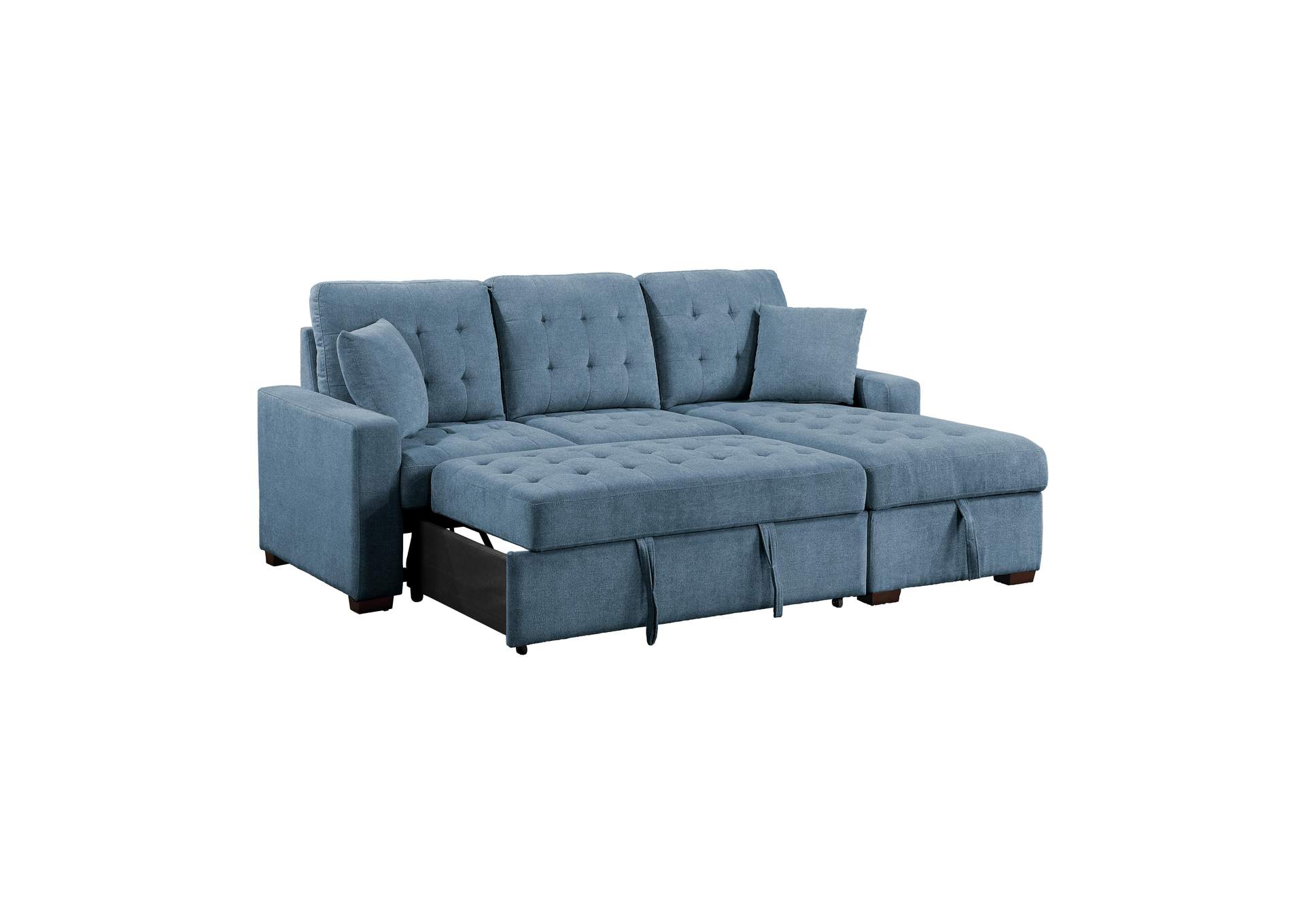 Waitsfield 2-Piece Sectional with Right Chaise, Pull-out Bed and Hidden Storage image 9
