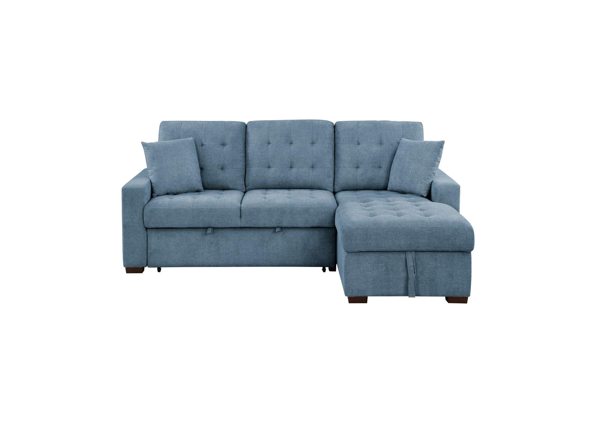 Waitsfield 2-Piece Sectional with Right Chaise, Pull-out Bed and Hidden Storage image 1