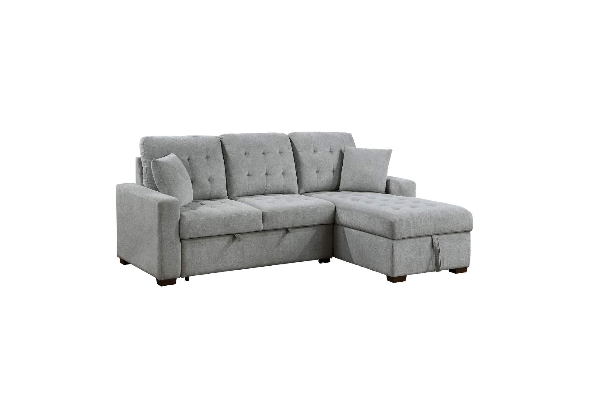 Waitsfield 2-Piece Sectional with Right Chaise, Pull-out Bed and Hidden Storage image 3