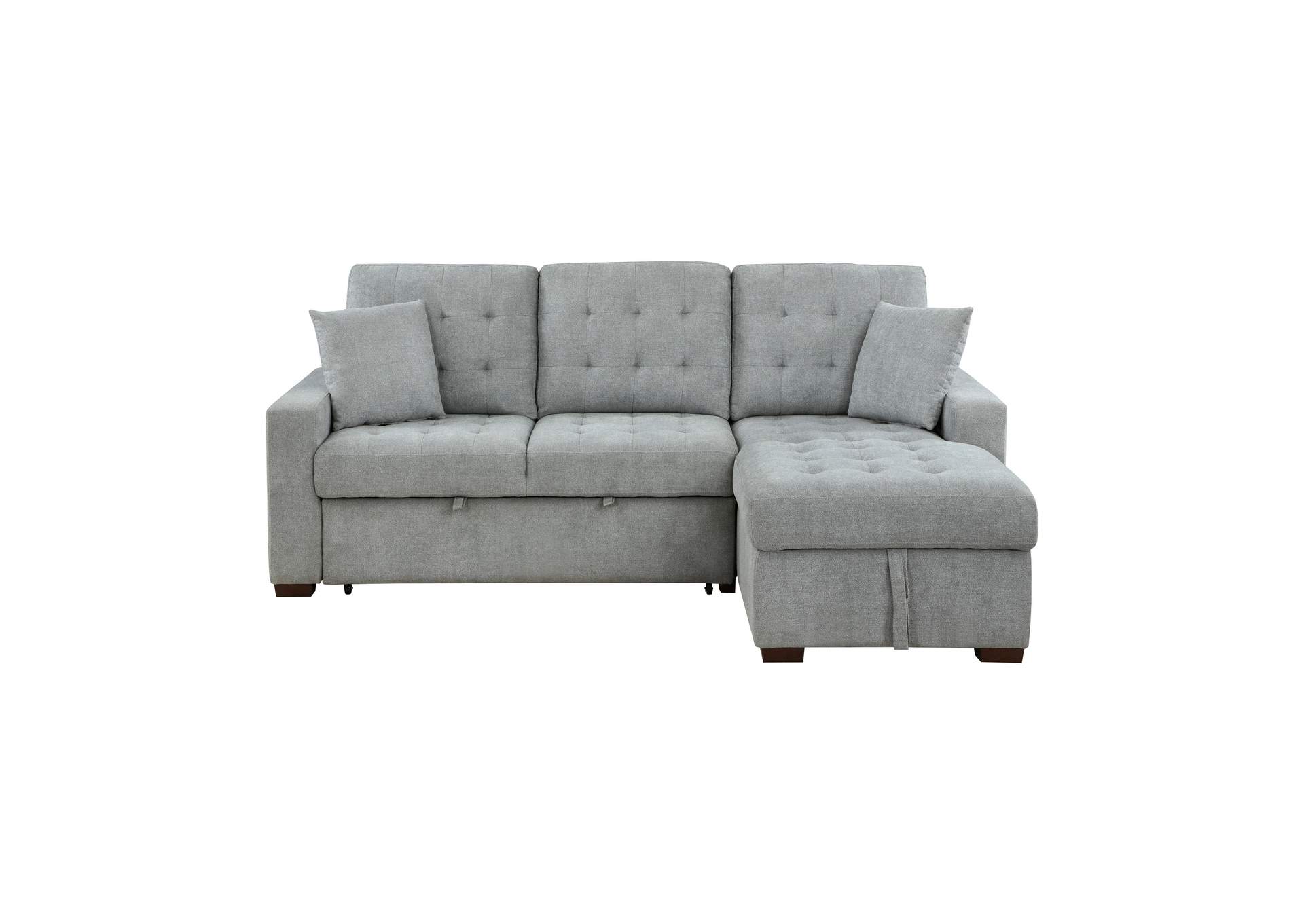 Waitsfield 2-Piece Sectional with Right Chaise, Pull-out Bed and Hidden Storage image 1