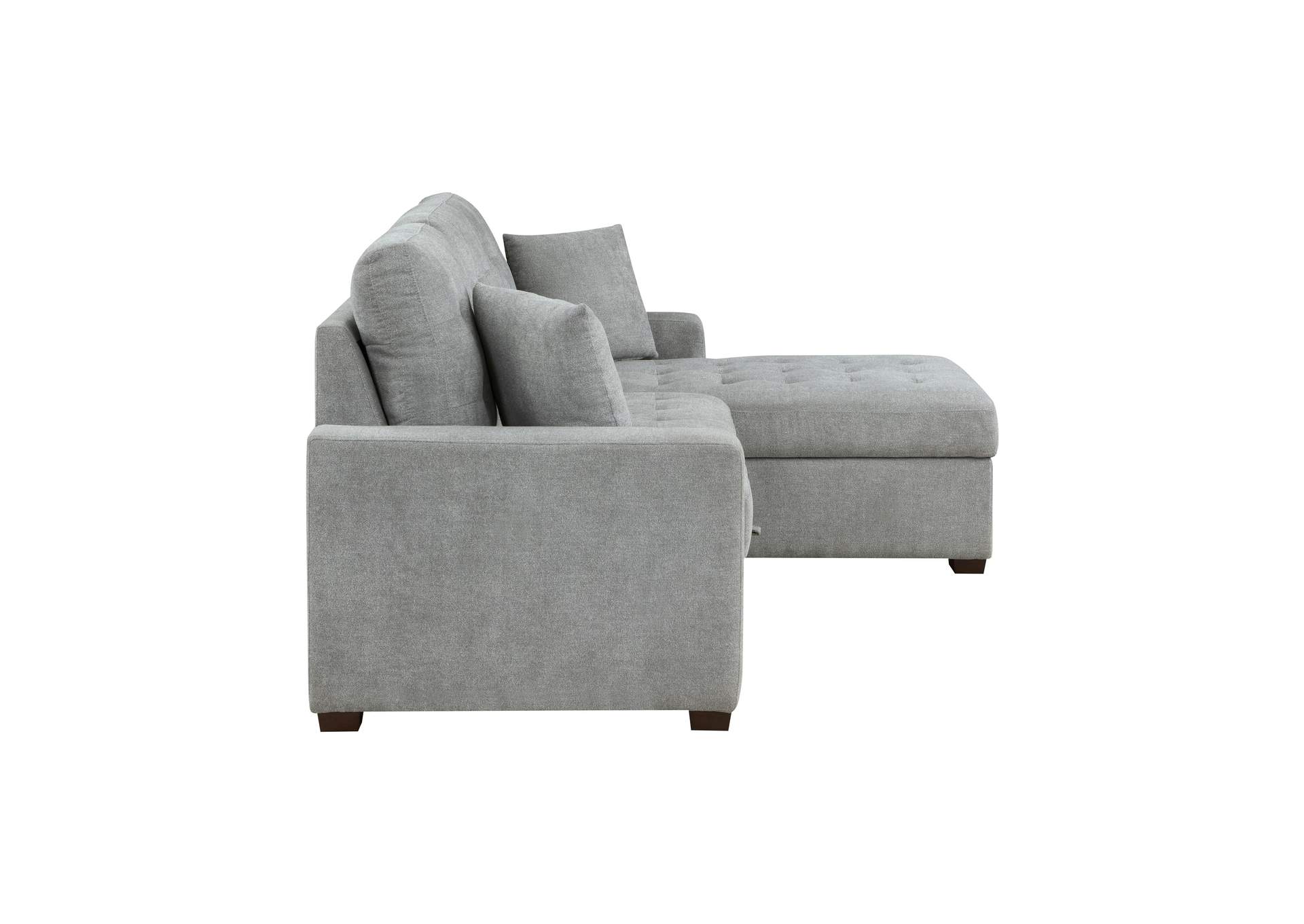 Waitsfield 2-Piece Sectional with Right Chaise, Pull-out Bed and Hidden Storage image 4