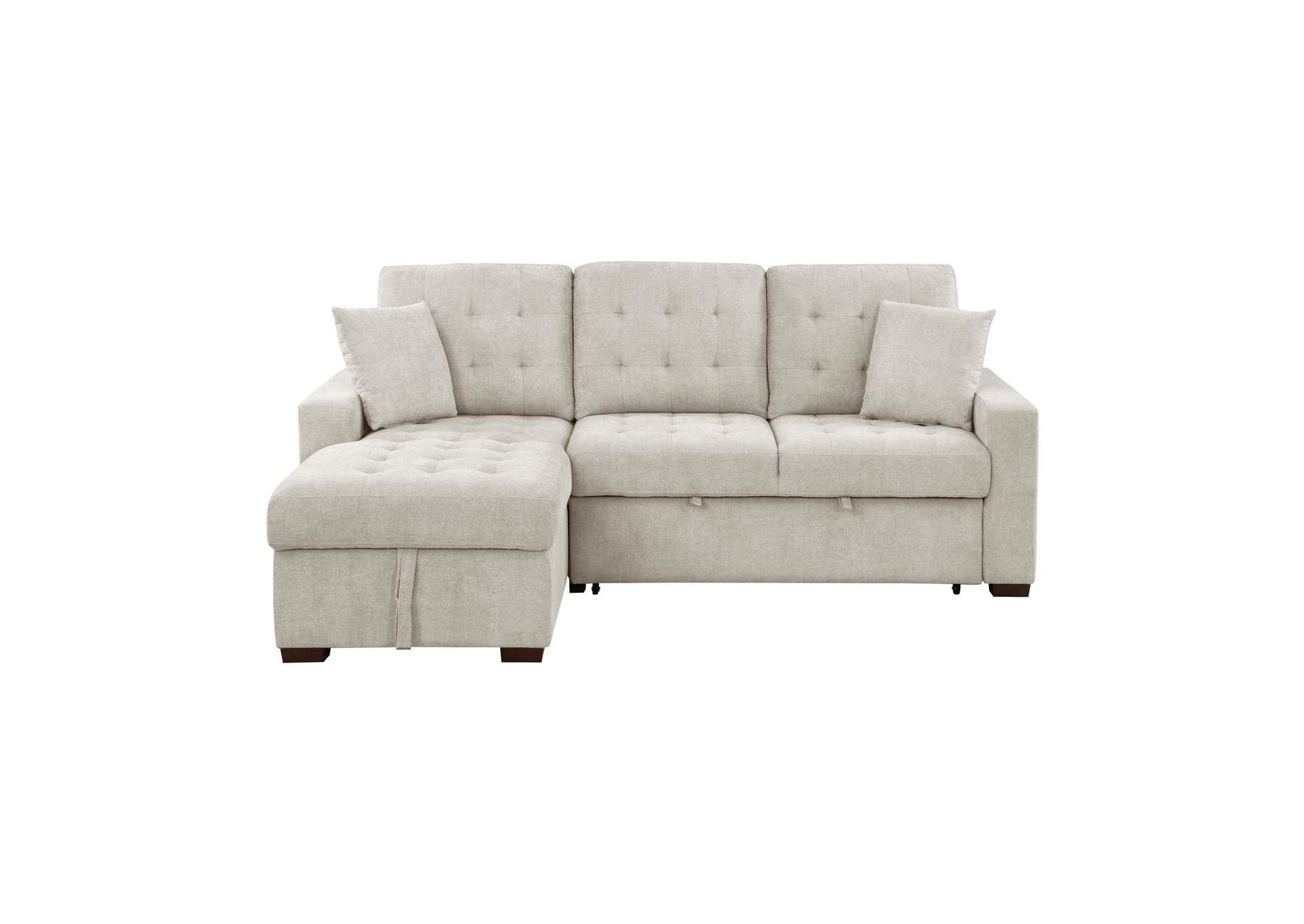 Waitsfield 2-Piece Sectional with Left Chaise, Pull-out Bed and Hidden Storage image 1