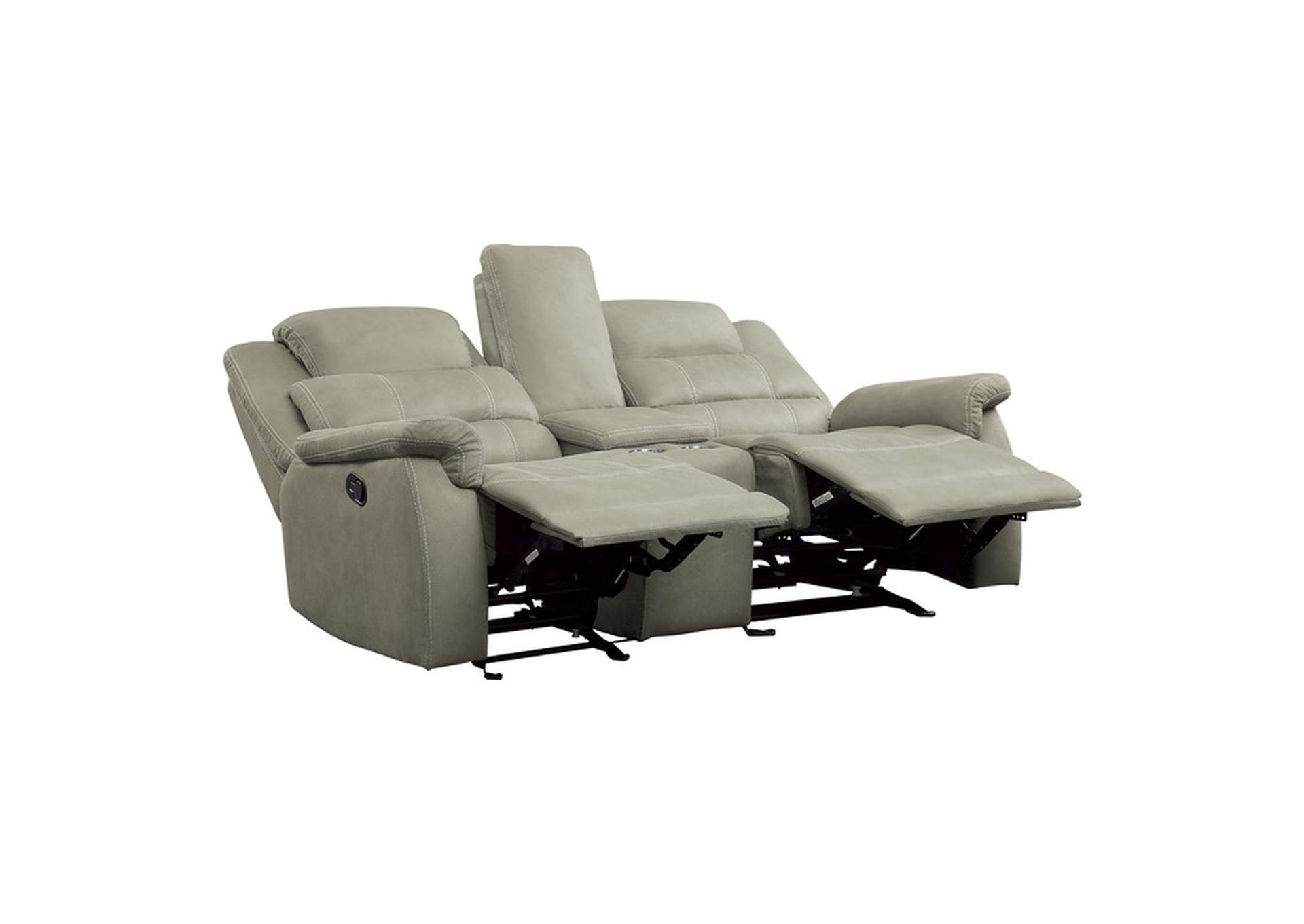 Shola Double Glider Reclining Love Seat with Center Console image 3