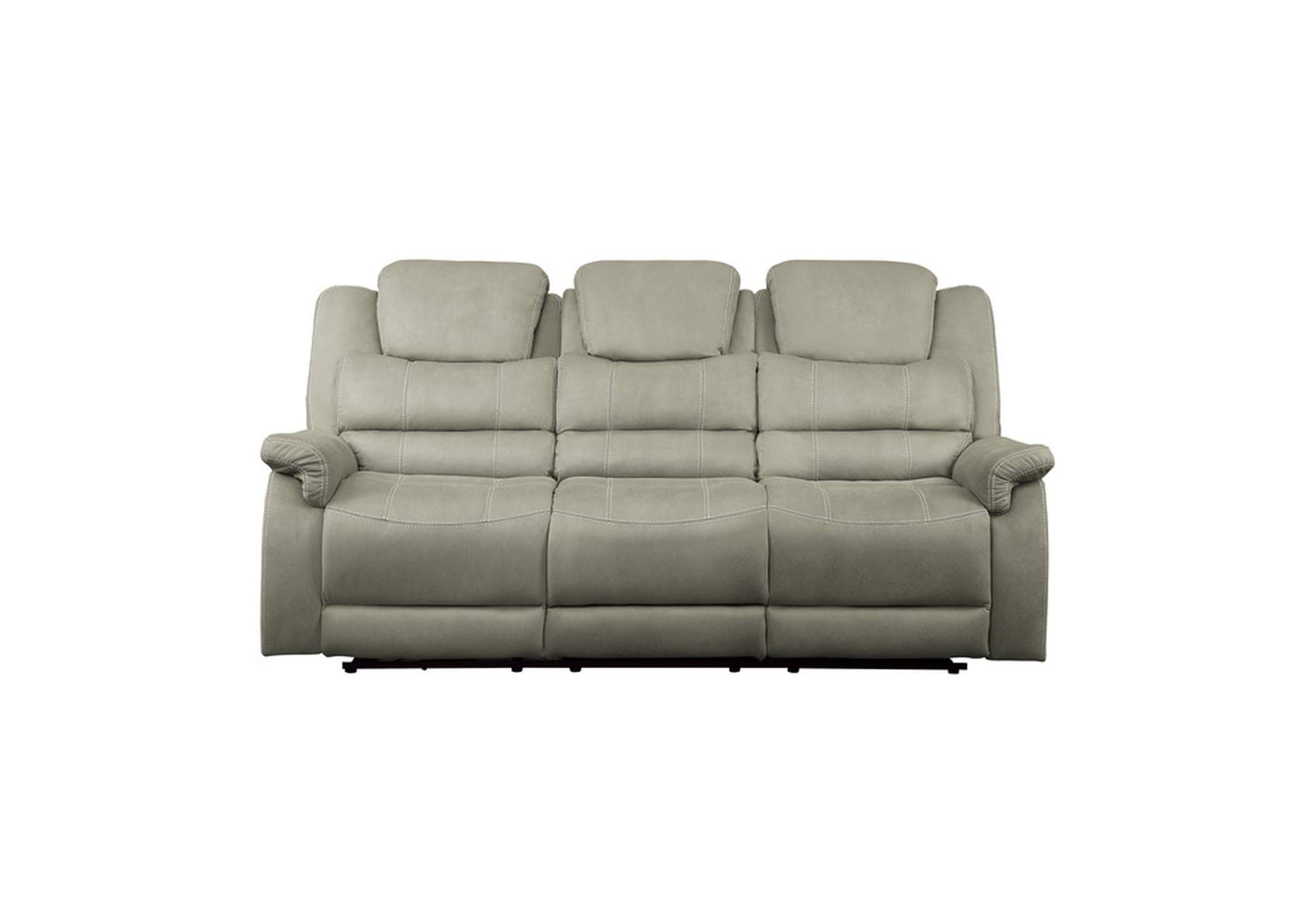 Shola Power Double Reclining Sofa with Power Headrests, Drop-Down Cup Holders, Receptacles and USB Ports image 1