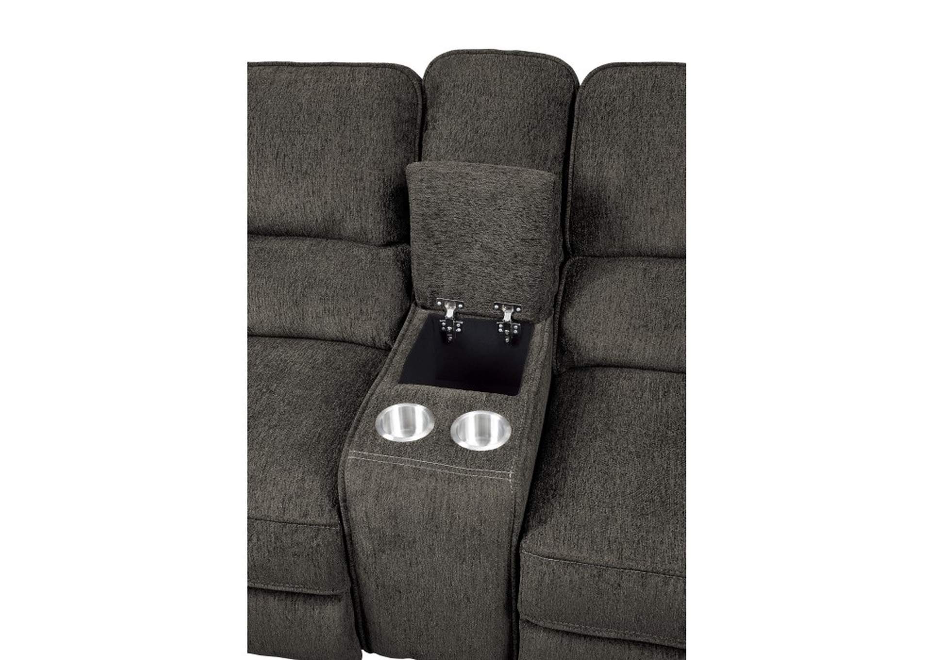 Borneo Double Reclining Love Seat with Center Console image 3