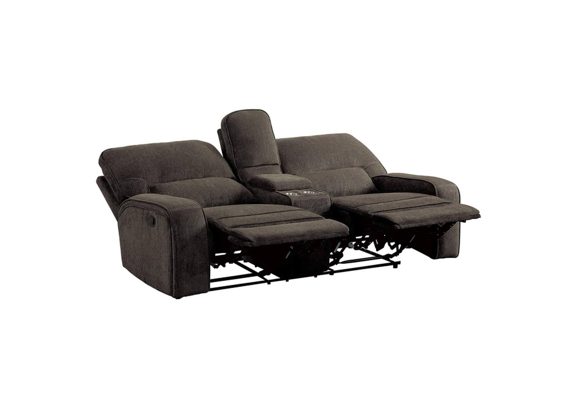 Borneo Double Reclining Love Seat with Center Console image 6