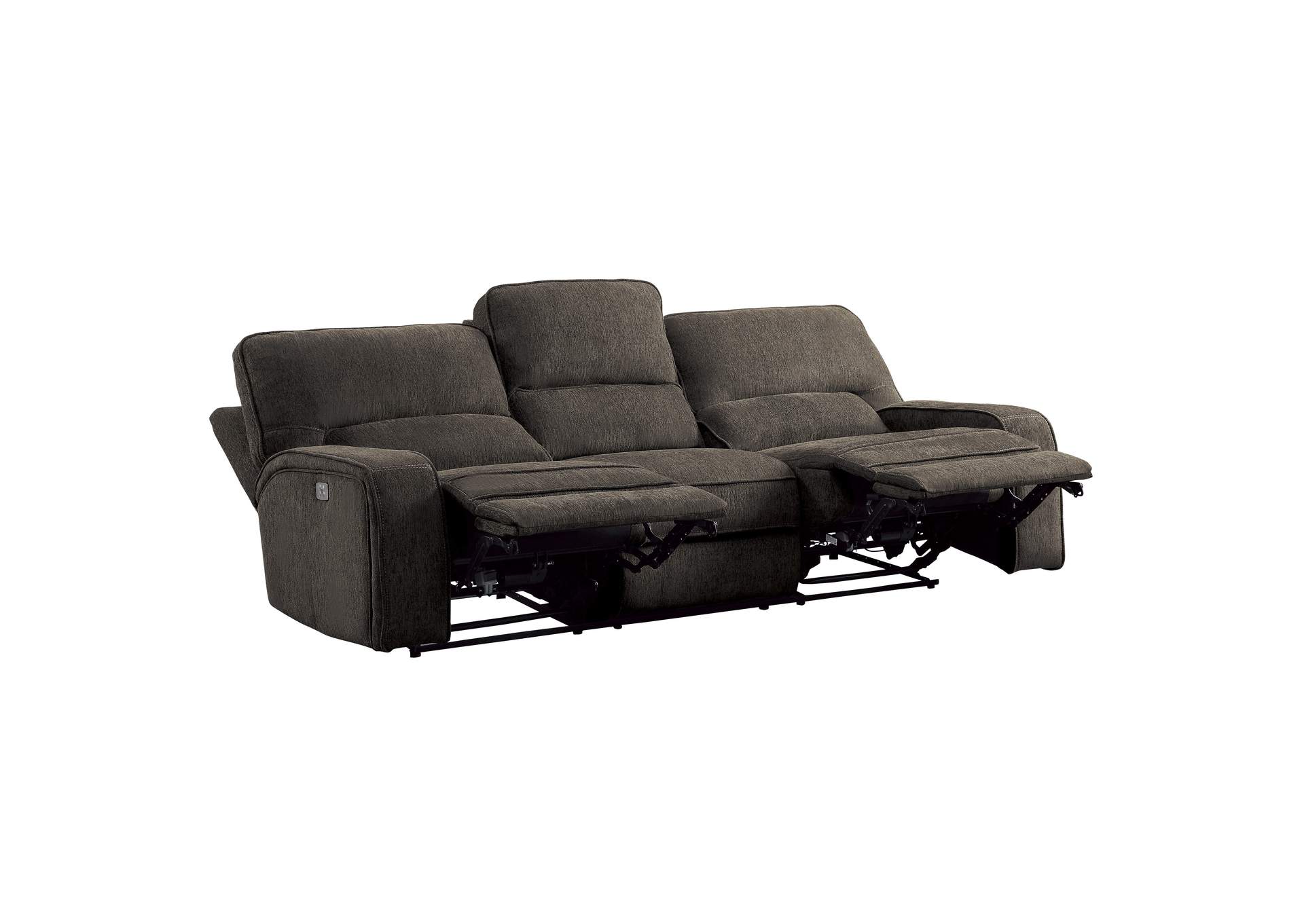 Borneo Power Double Reclining Sofa with Power Headrests and USB Ports image 6