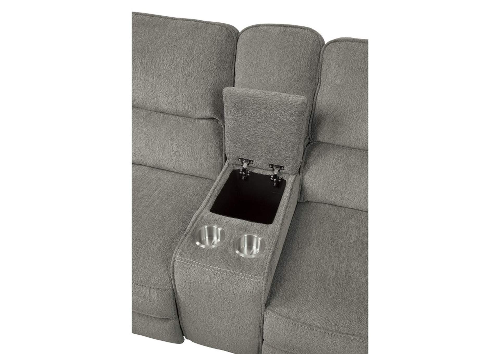 Borneo Double Reclining Love Seat with Center Console image 4
