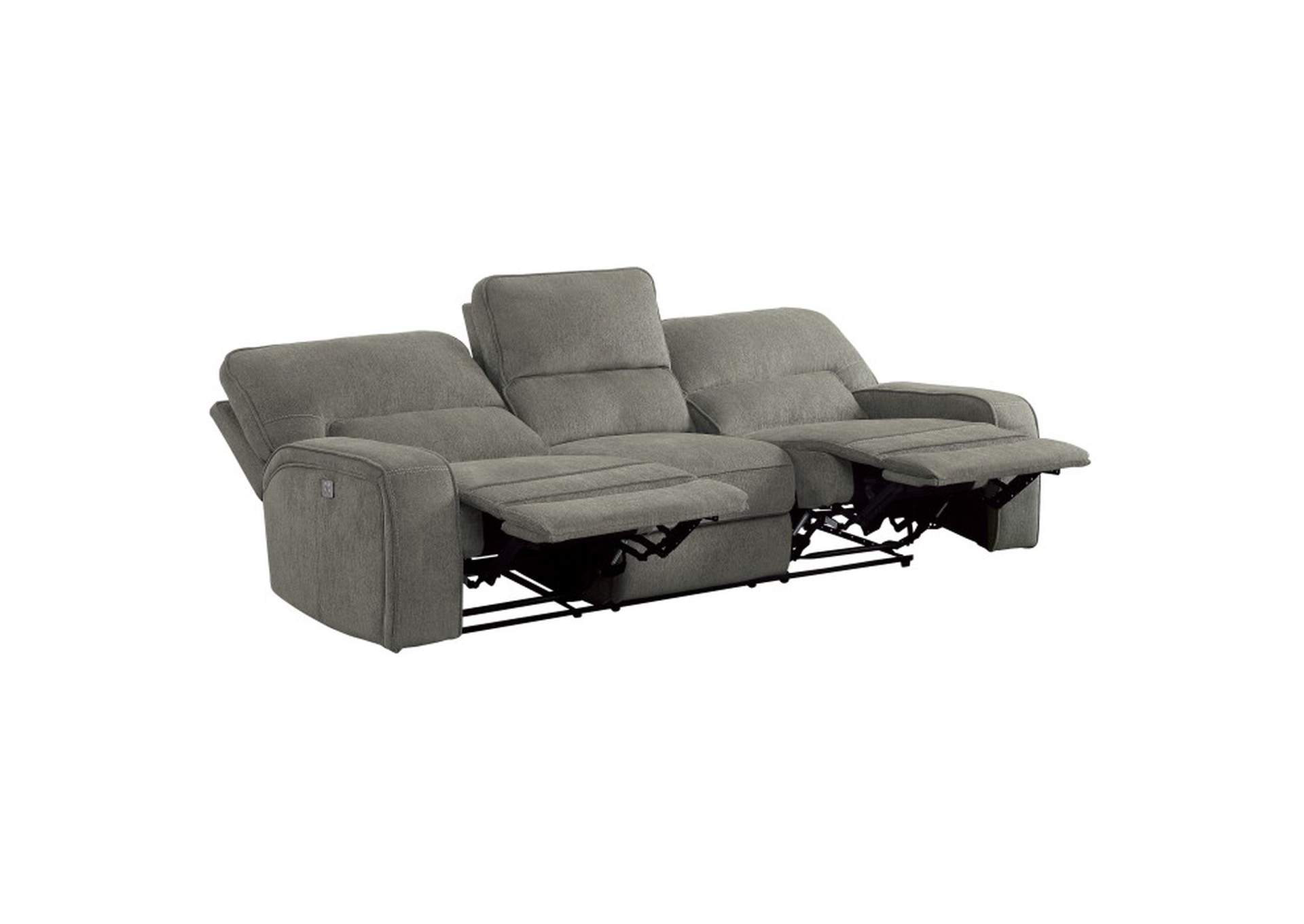 Borneo Power Double Reclining Sofa with Power Headrests and USB Ports image 3