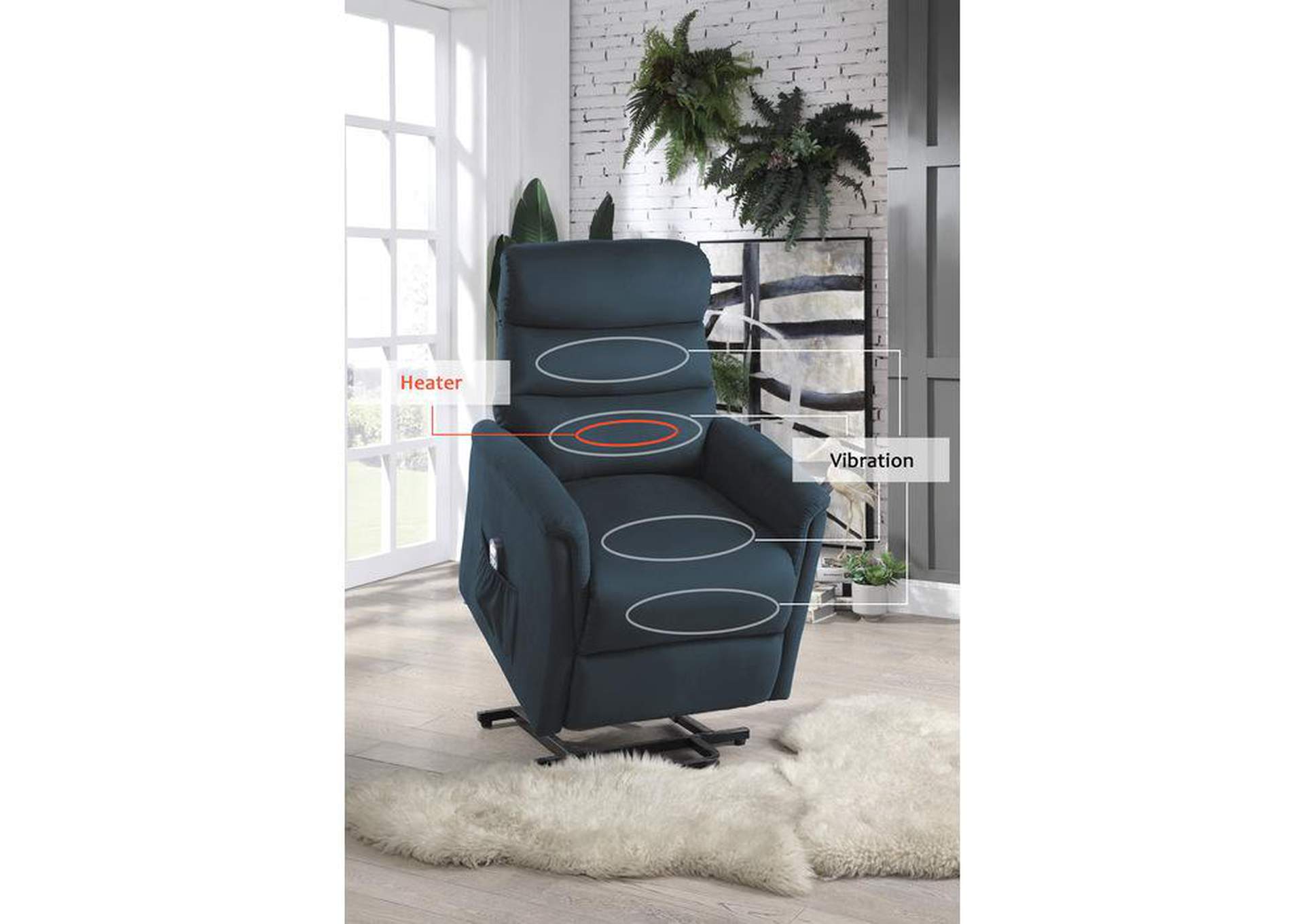 Miralina Power Lift Chair With Massage And Heat image 5