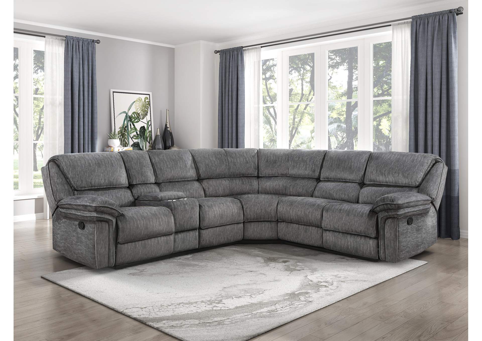 Muirfield 3-Piece Reclining Sectional with Left Console image 8