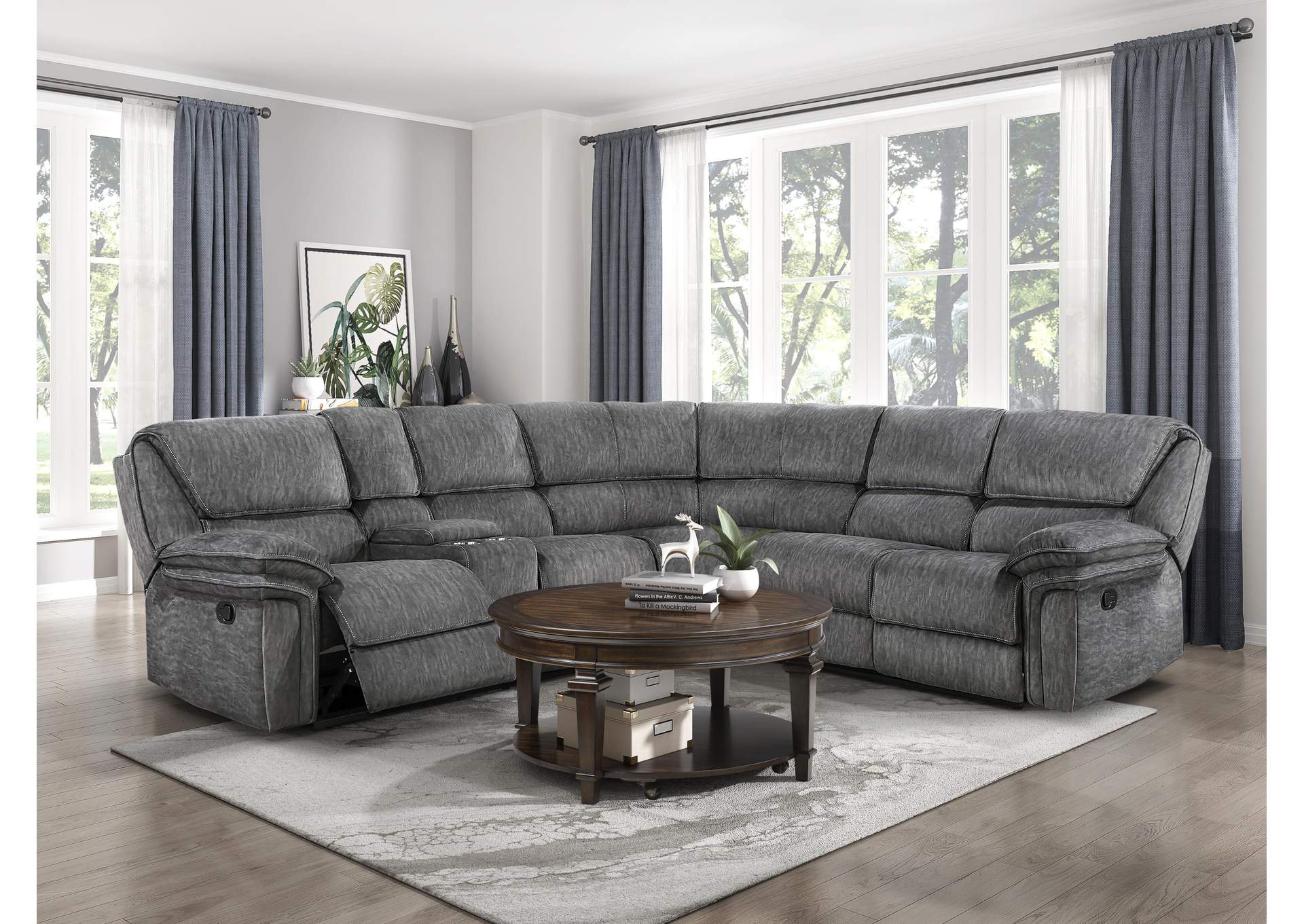 Muirfield 3-Piece Reclining Sectional with Left Console image 7
