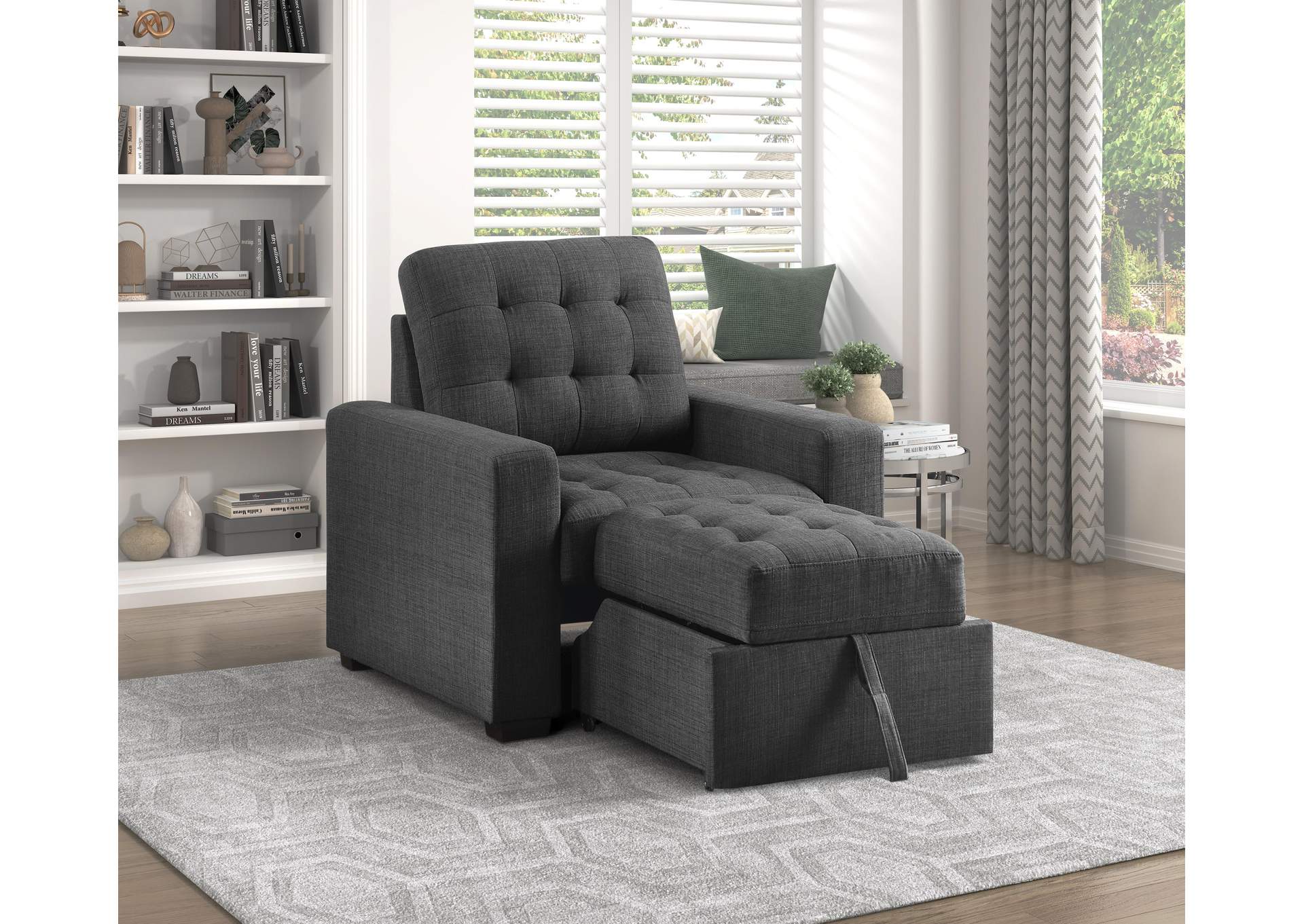 McCafferty Chair with Pull-out Ottoman image 7