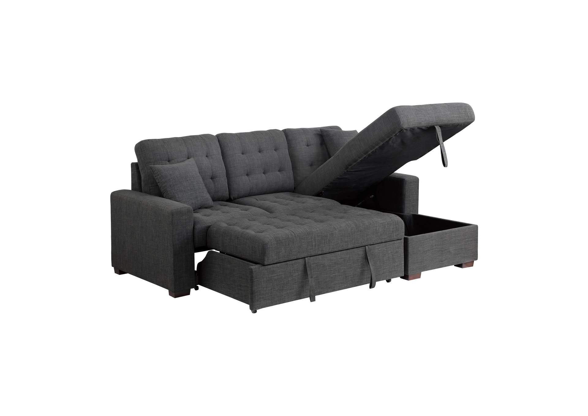 McCafferty 2-Piece Sectional with Pull-out Bed and Right Chaise with Hidden Storage image 12
