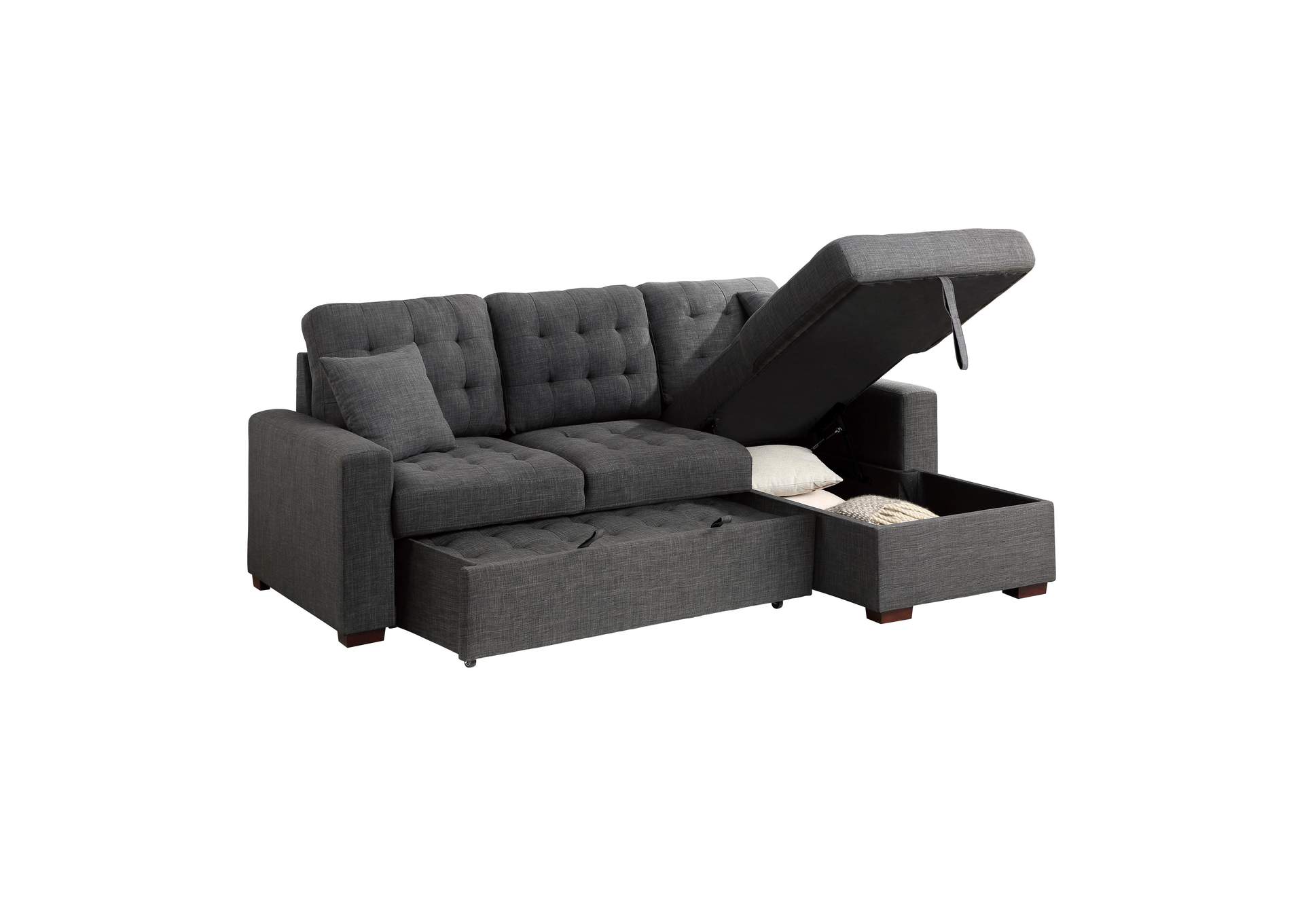 McCafferty 2-Piece Sectional with Pull-out Bed and Right Chaise with Hidden Storage image 11