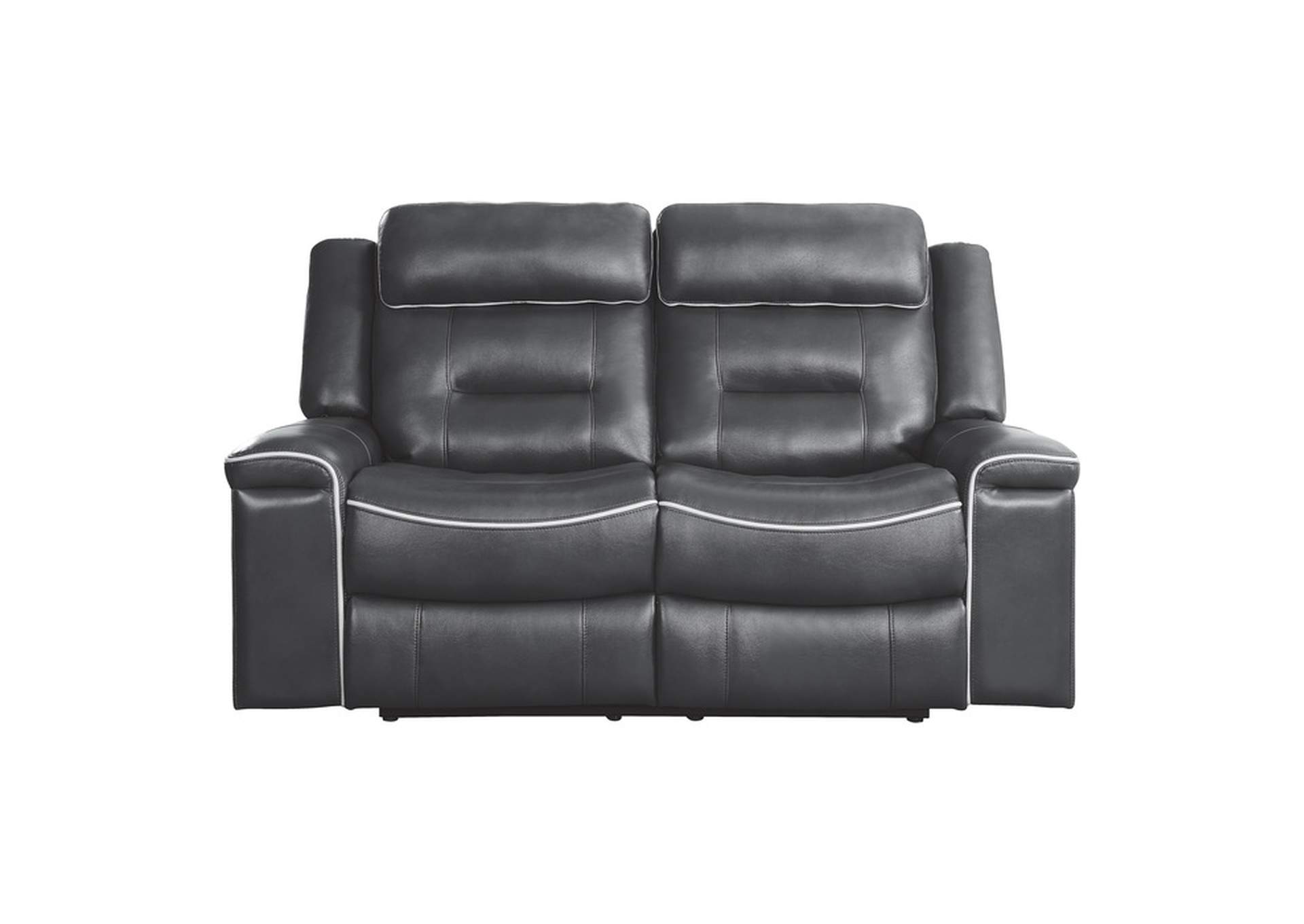 Darwan Double Lay Flat Reclining Love Seat image 1