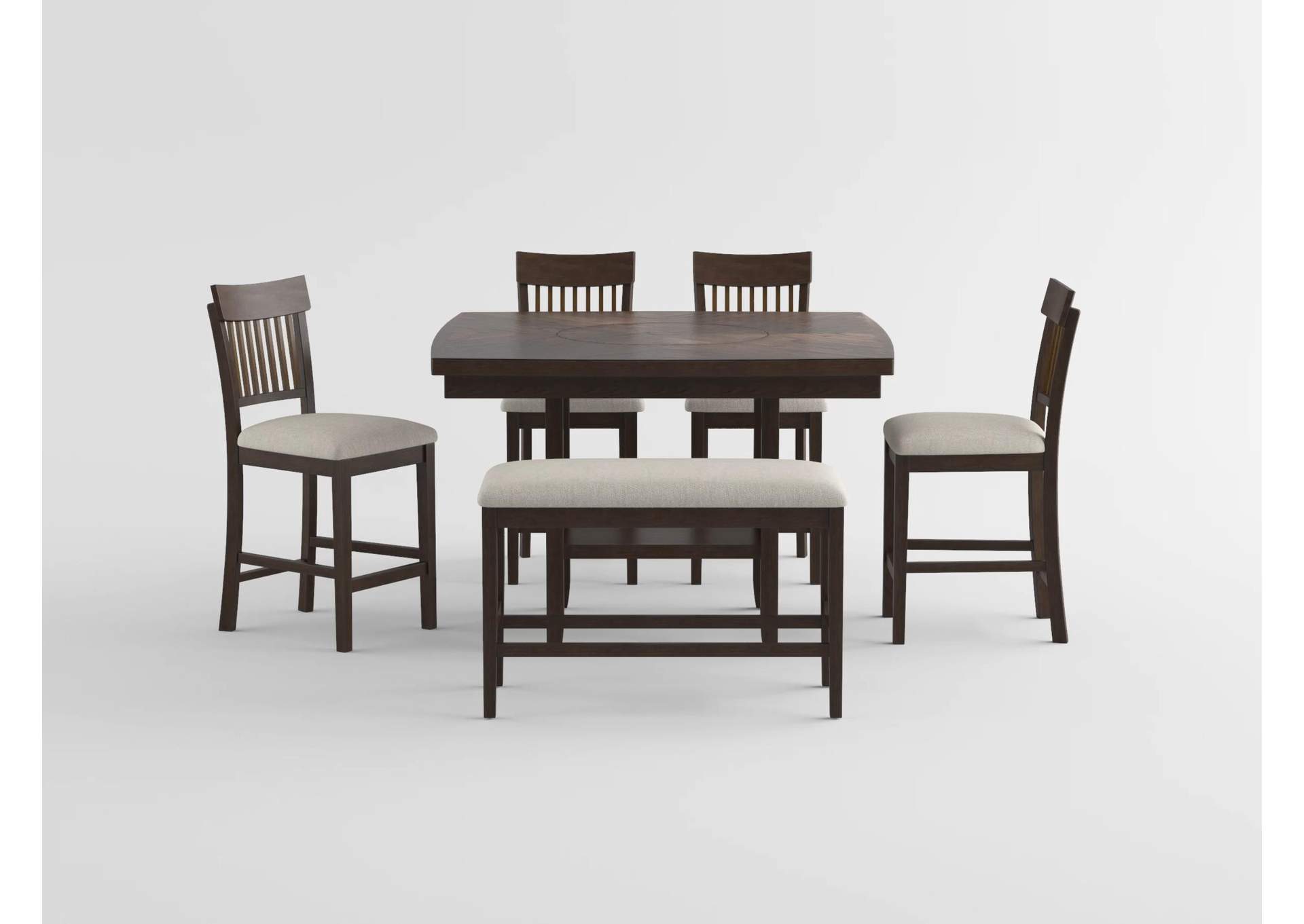 Balin Counter Height Chair, Slat Back image 1