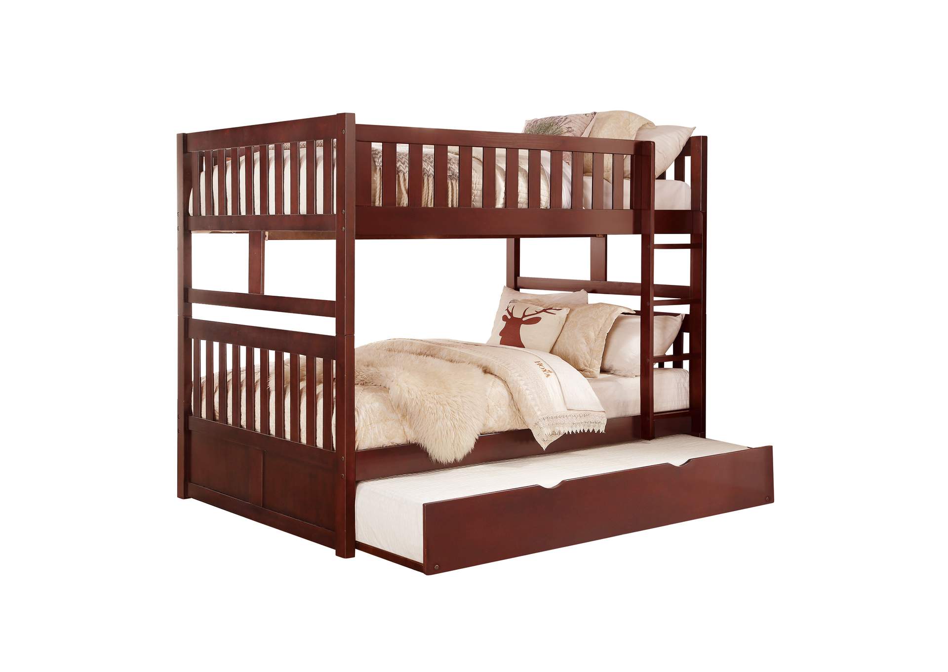 Rowe Full/Full Bunk Bed with Twin Trundle image 1