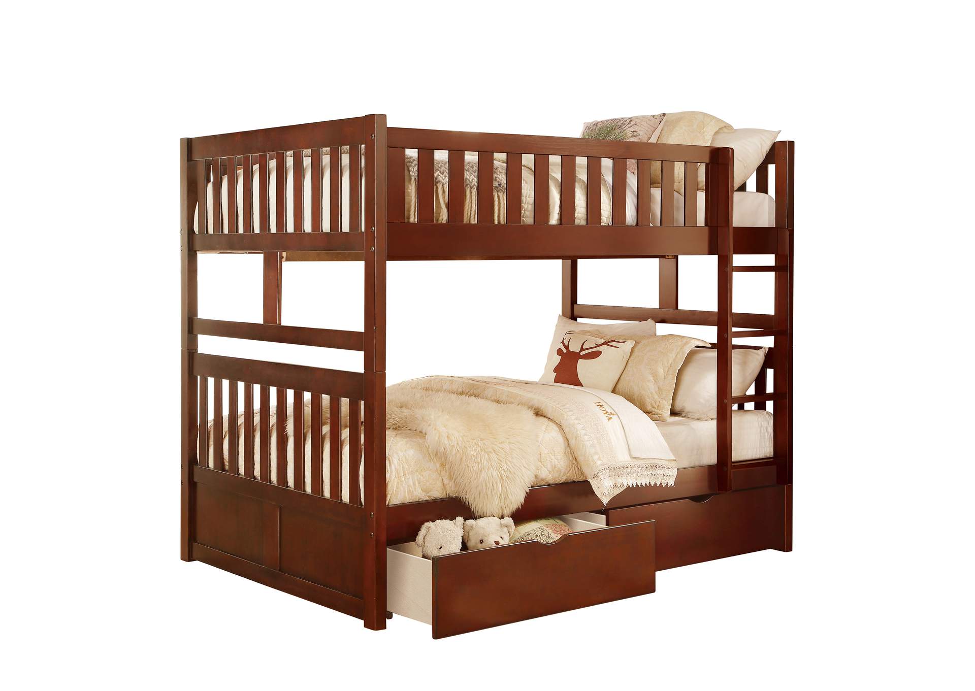 Rowe Full/Full Bunk Bed with Storage Boxes image 1