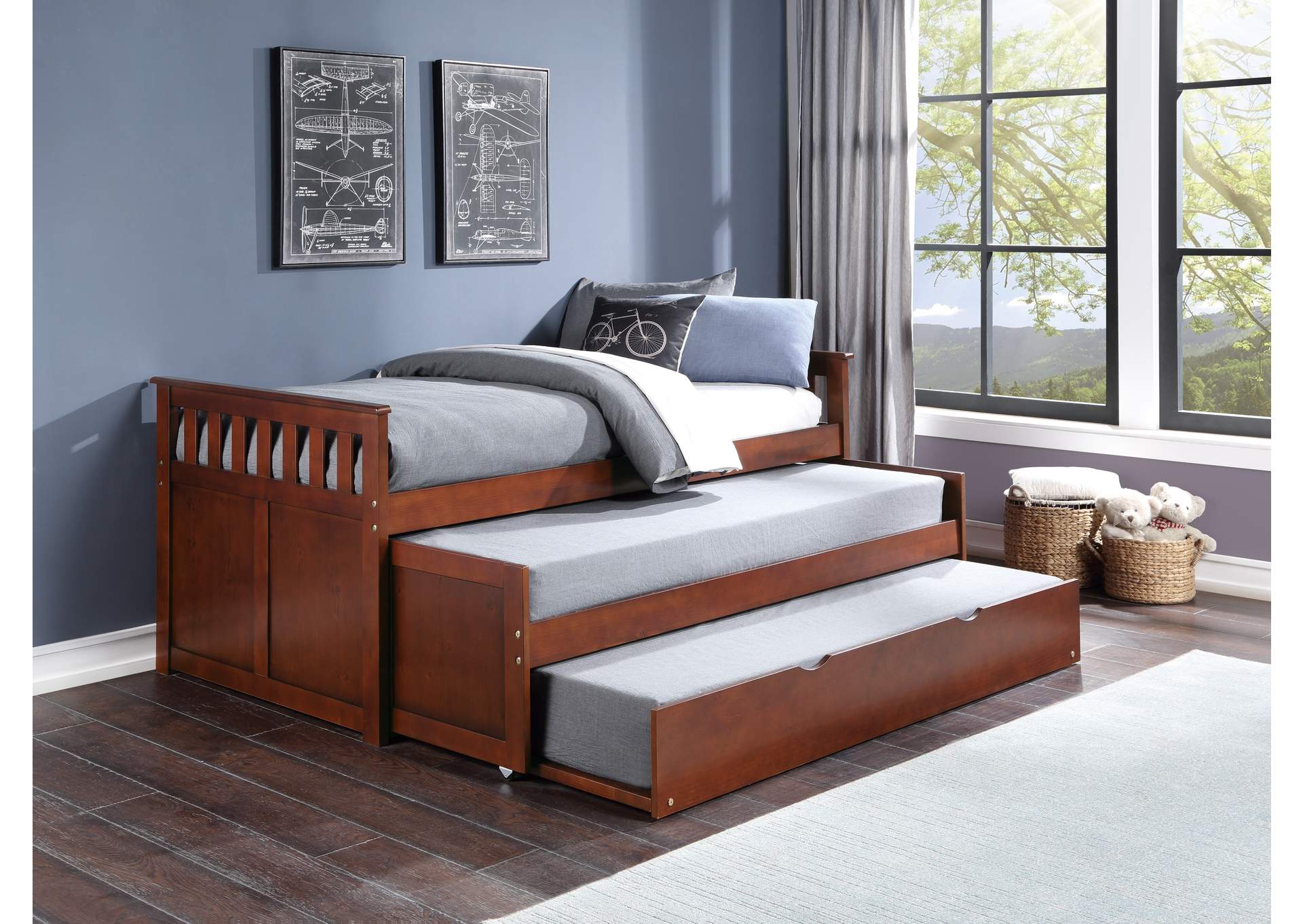 Rowe Twin/Twin Bed with Twin Trundle image 8