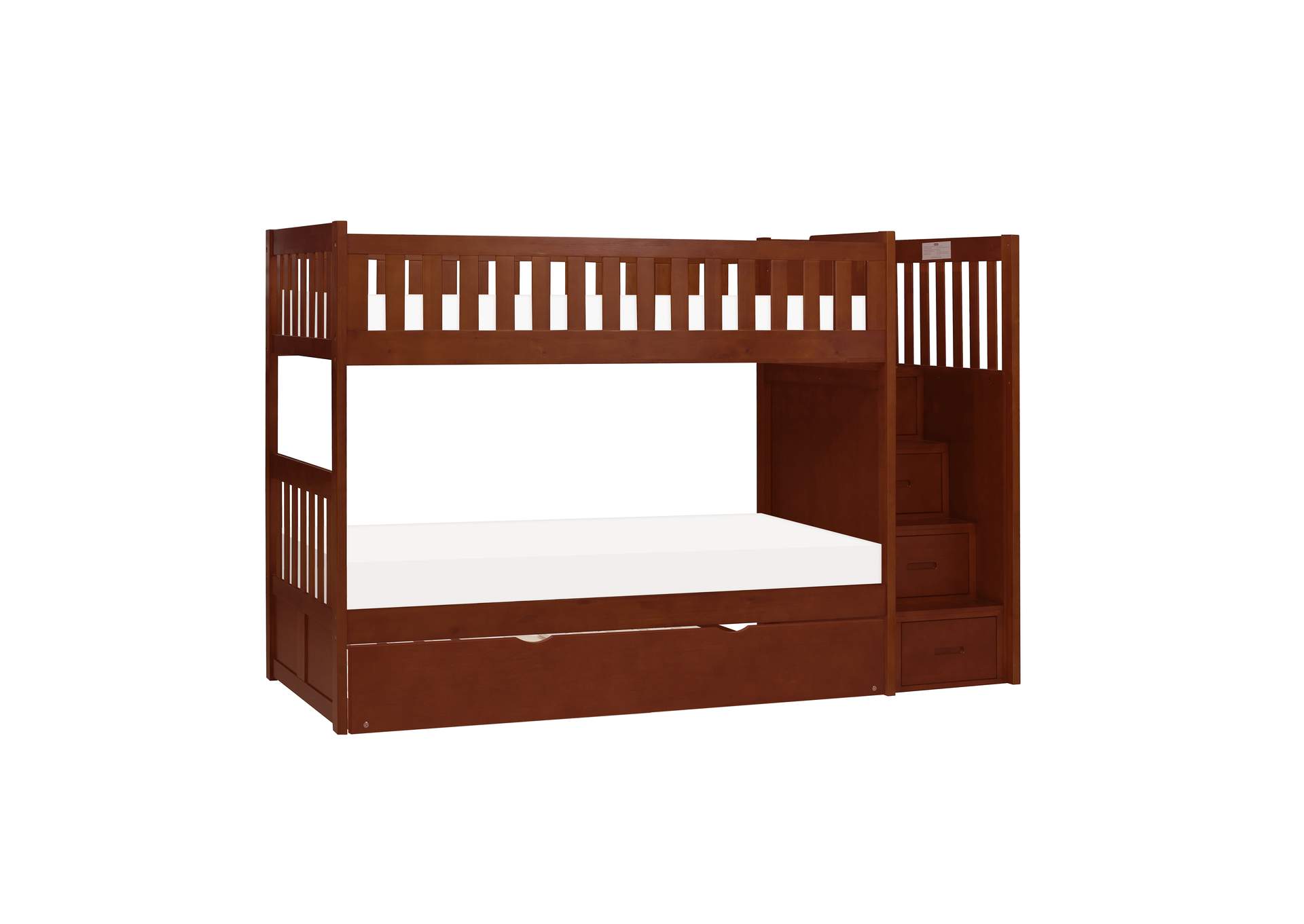 Rowe Twin/Twin Step Bunk Bed with Twin Trundle image 1