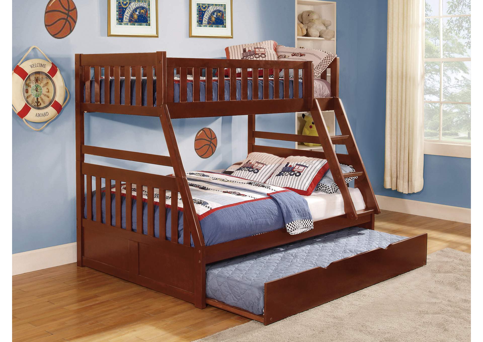 Rowe Twin/Full Bunk Bed with Twin Trundle image 4