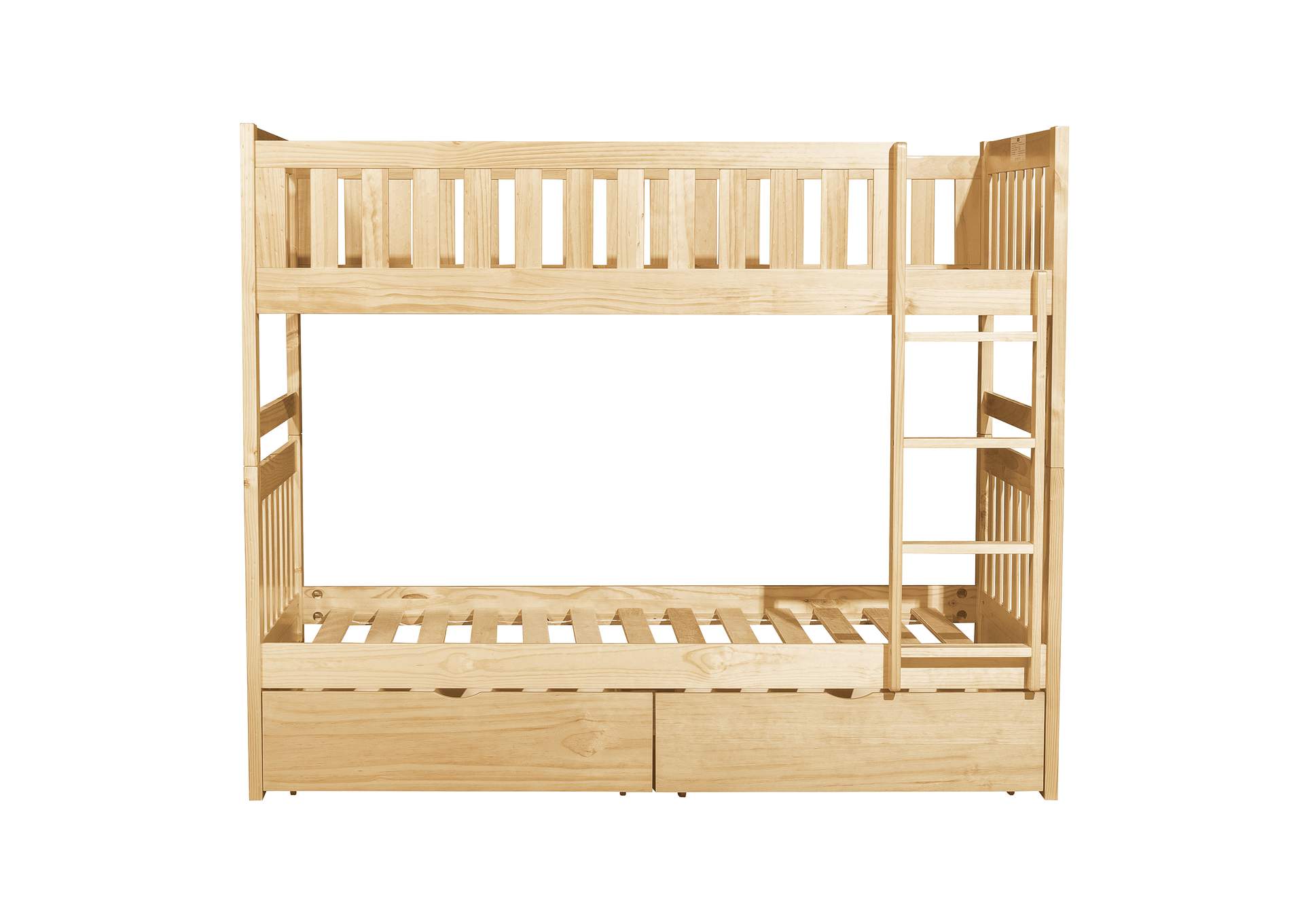 Bartly Twin/Twin Bunk Bed with Storage Boxes image 4