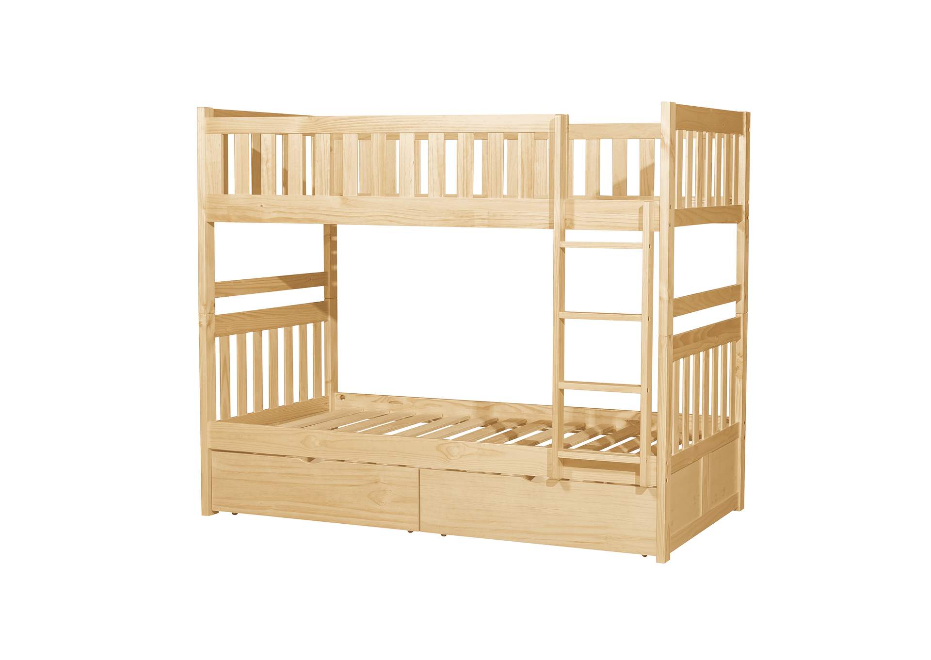 Bartly Twin/Twin Bunk Bed with Storage Boxes image 5