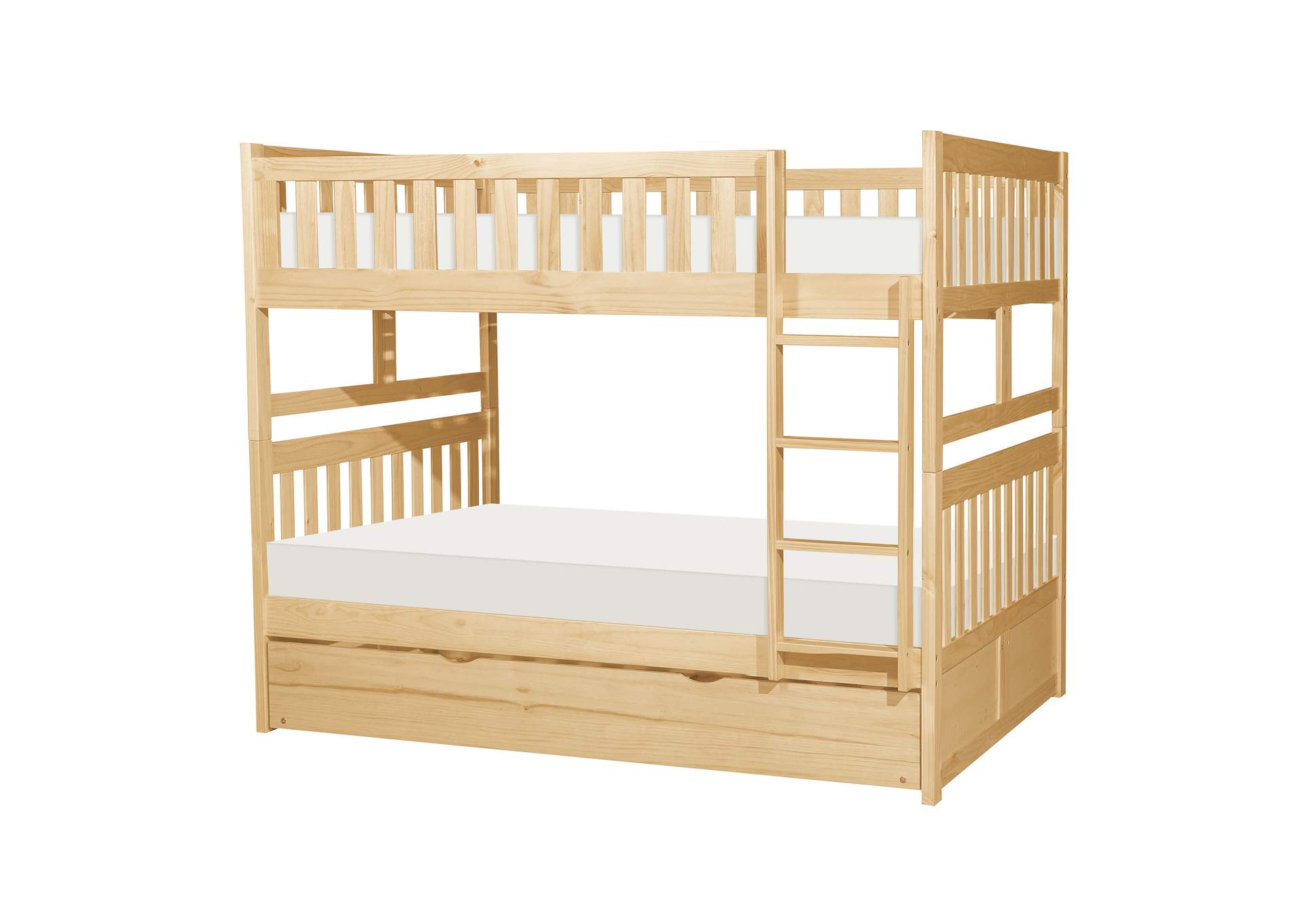 Bartly Full/Full Bunk Bed with Twin Trundle image 1