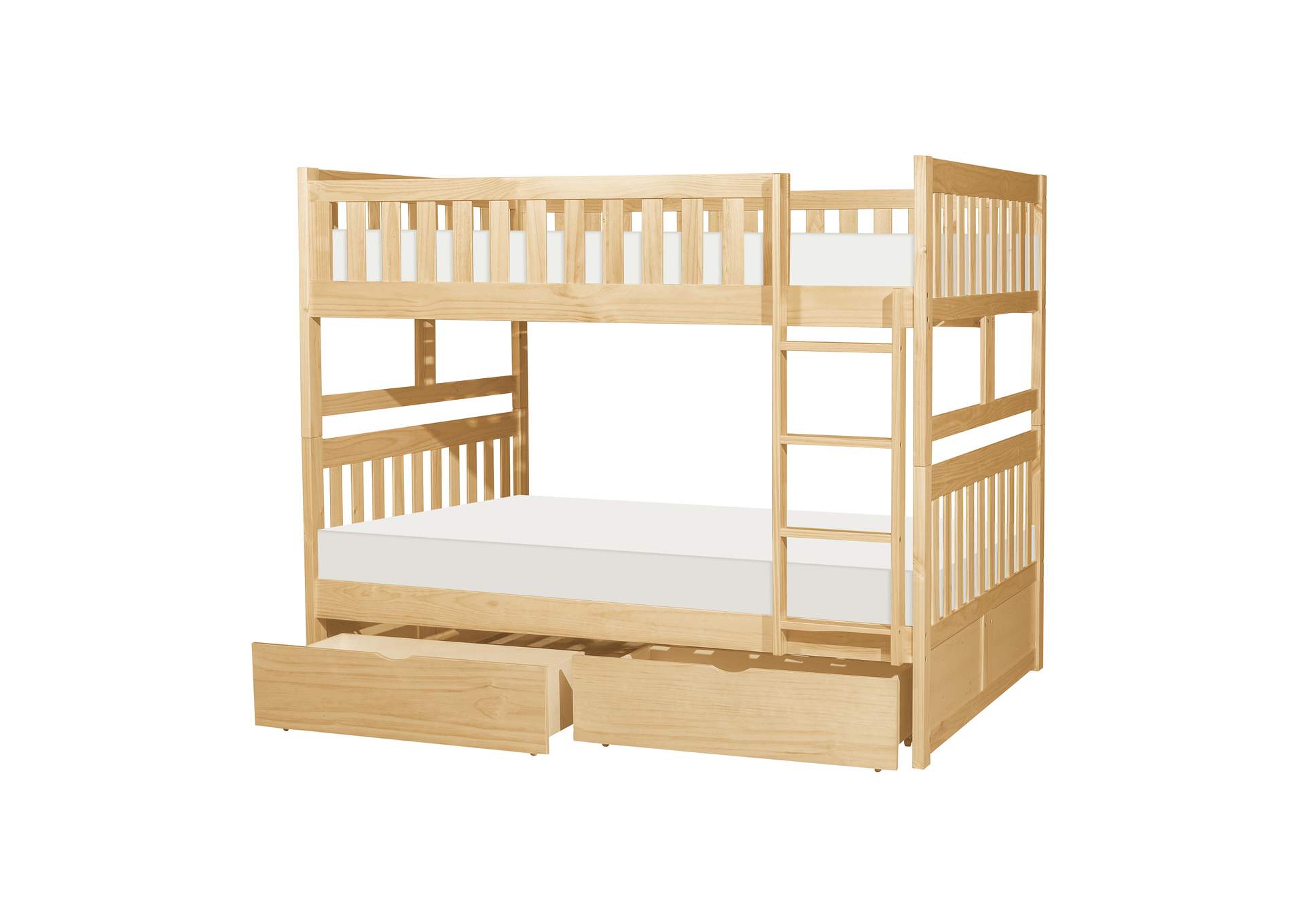 Bartly Full/Full Bunk Bed with Storage Boxes image 4