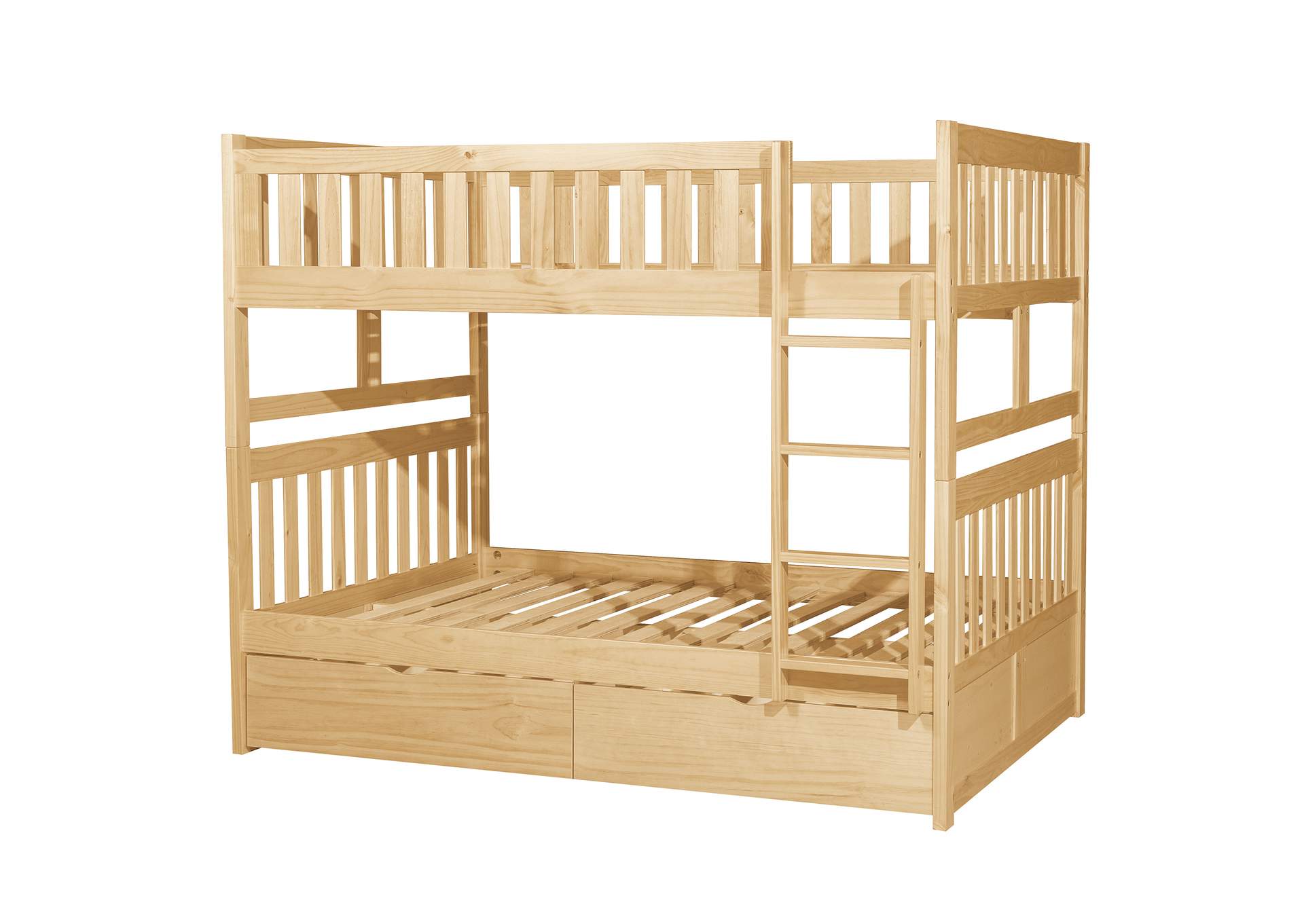 Bartly Full/Full Bunk Bed with Storage Boxes image 3