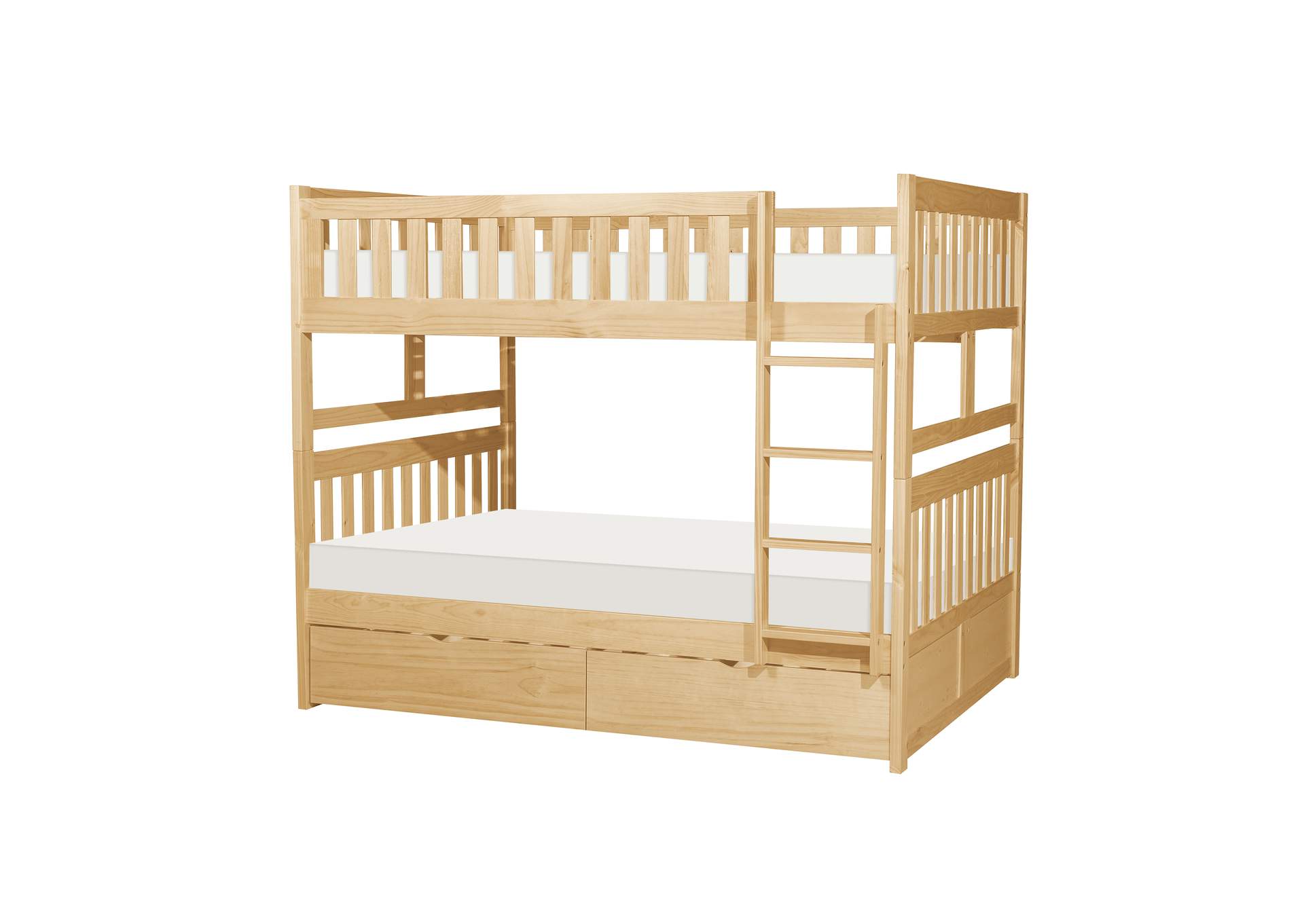 Bartly Full/Full Bunk Bed with Storage Boxes image 1