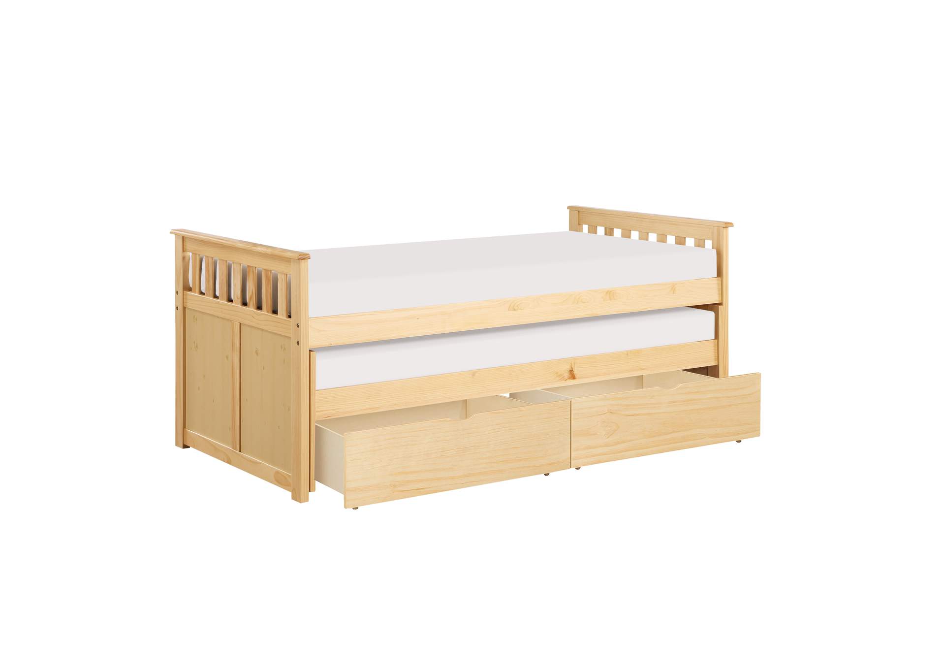 Bartly Twin/Twin Bed with Storage Boxes image 4