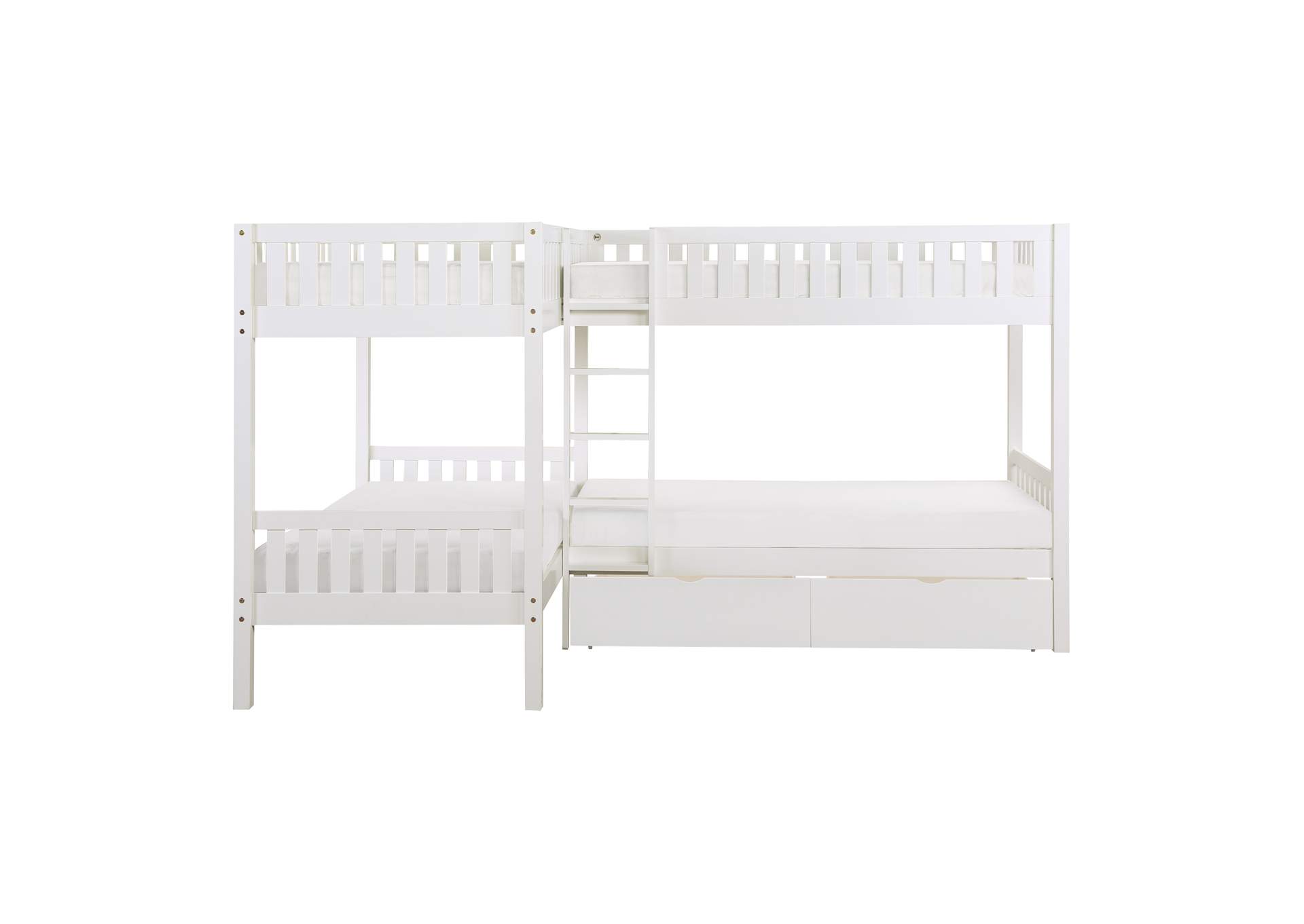 Galen Corner Bunk Bed with Storage Boxes image 3