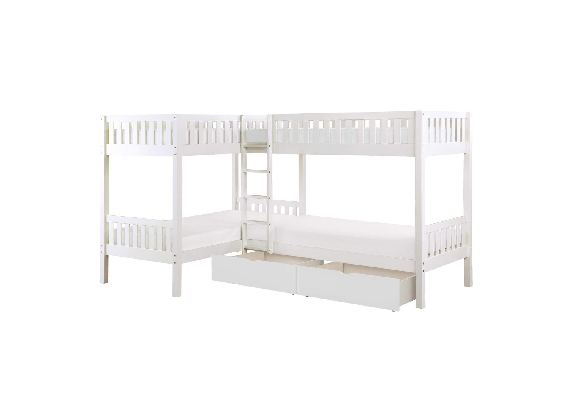 Galen Corner Bunk Bed with Storage Boxes image 4