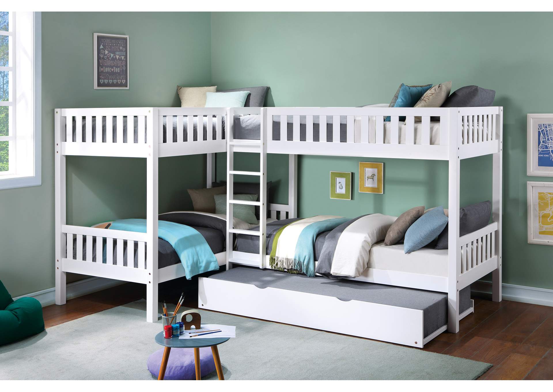 Galen Corner Bunk Bed with Twin Trundle image 5