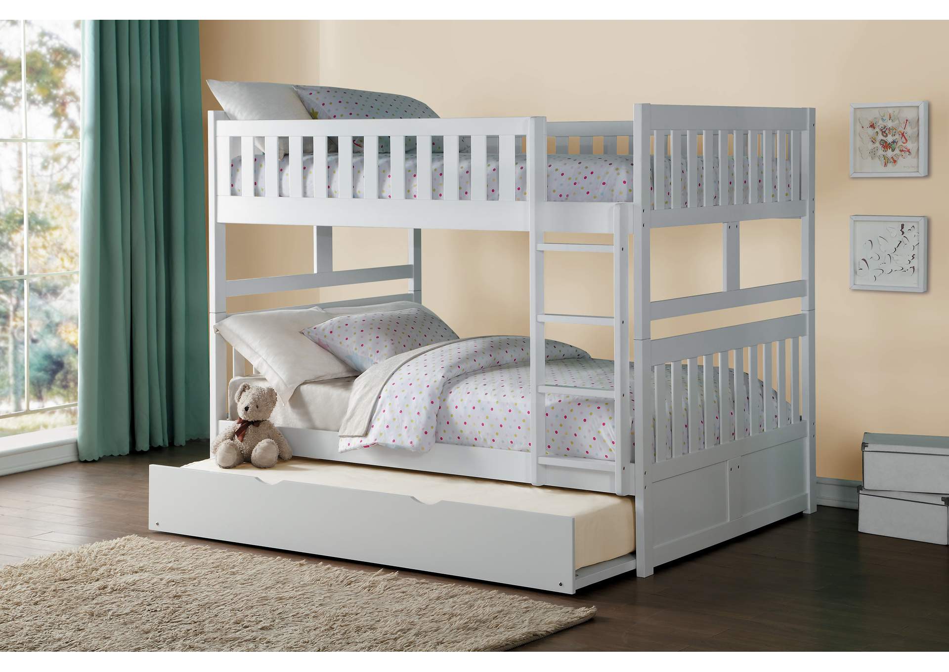 Galen Full/Full Bunk Bed with Twin Trundle image 6