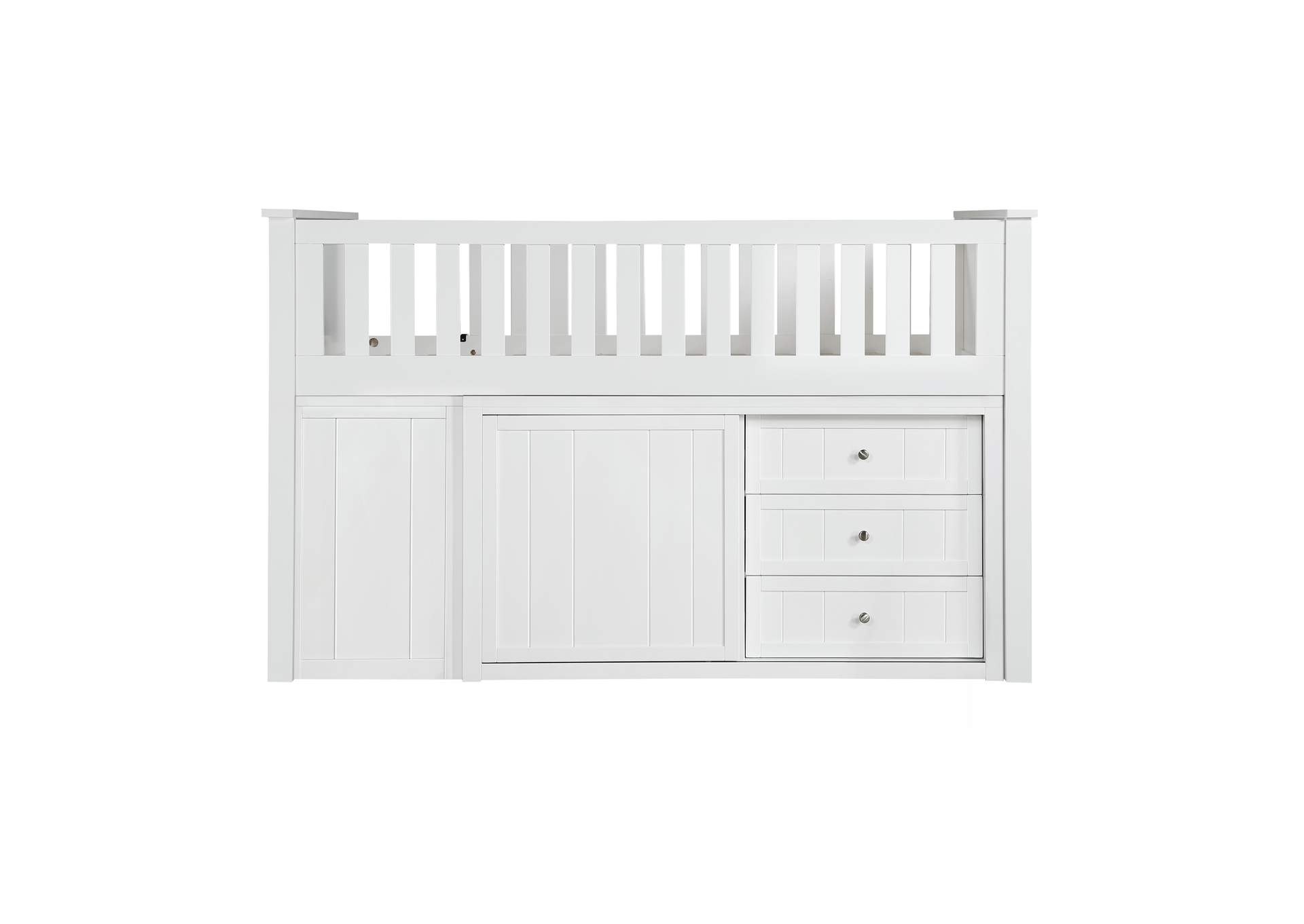 Galen Low Loft Bunk with Bookcase and 2 Dressers image 3
